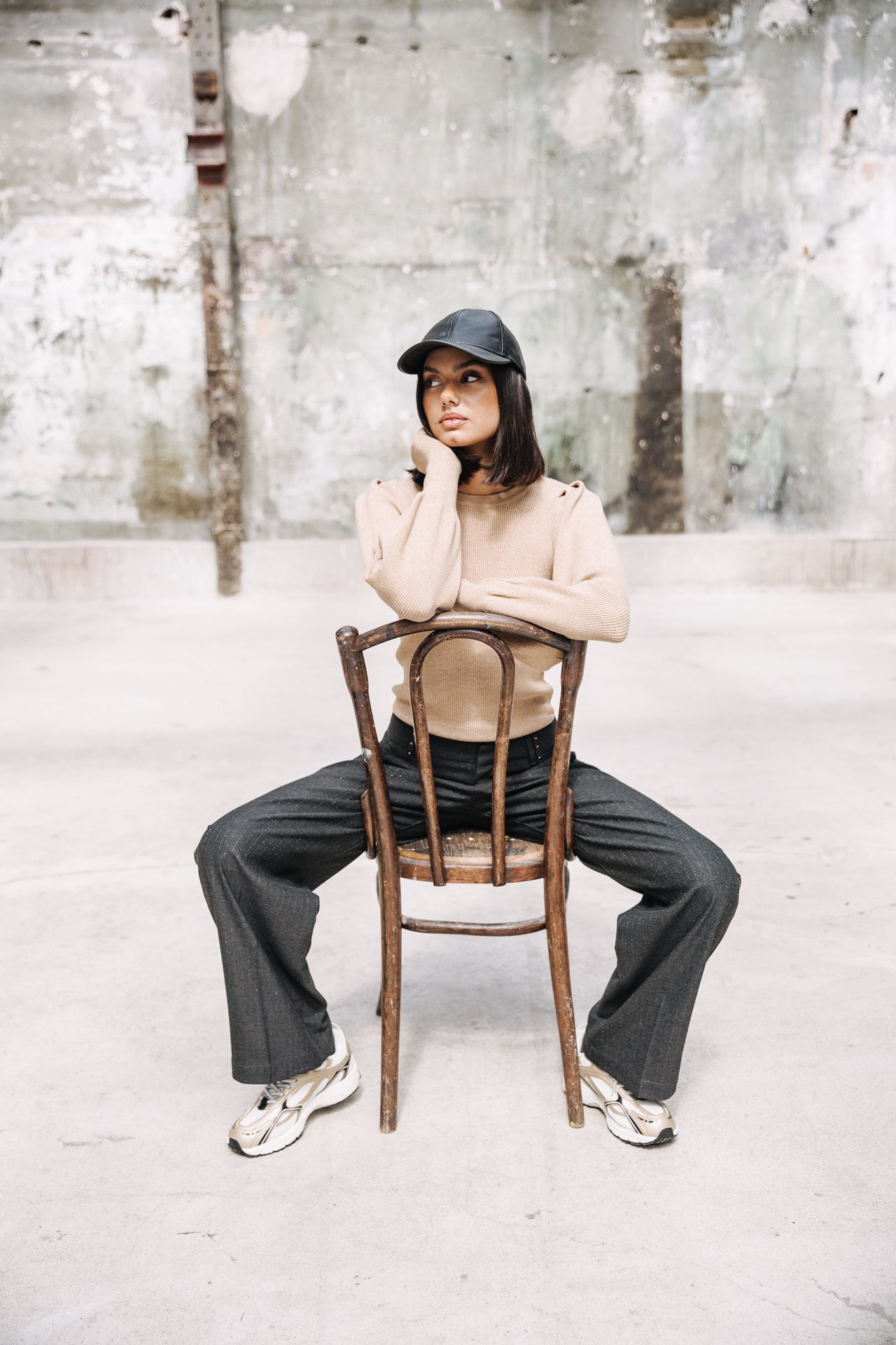 Pantalon large chino Femme Nickie Zephir moon rock | Freeman T. Porter