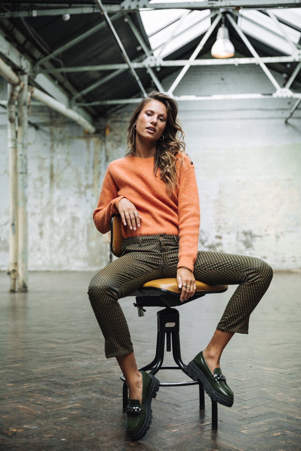 Pantalon City 7/8 Femme Adelie Floriana original | Freeman T. Porter