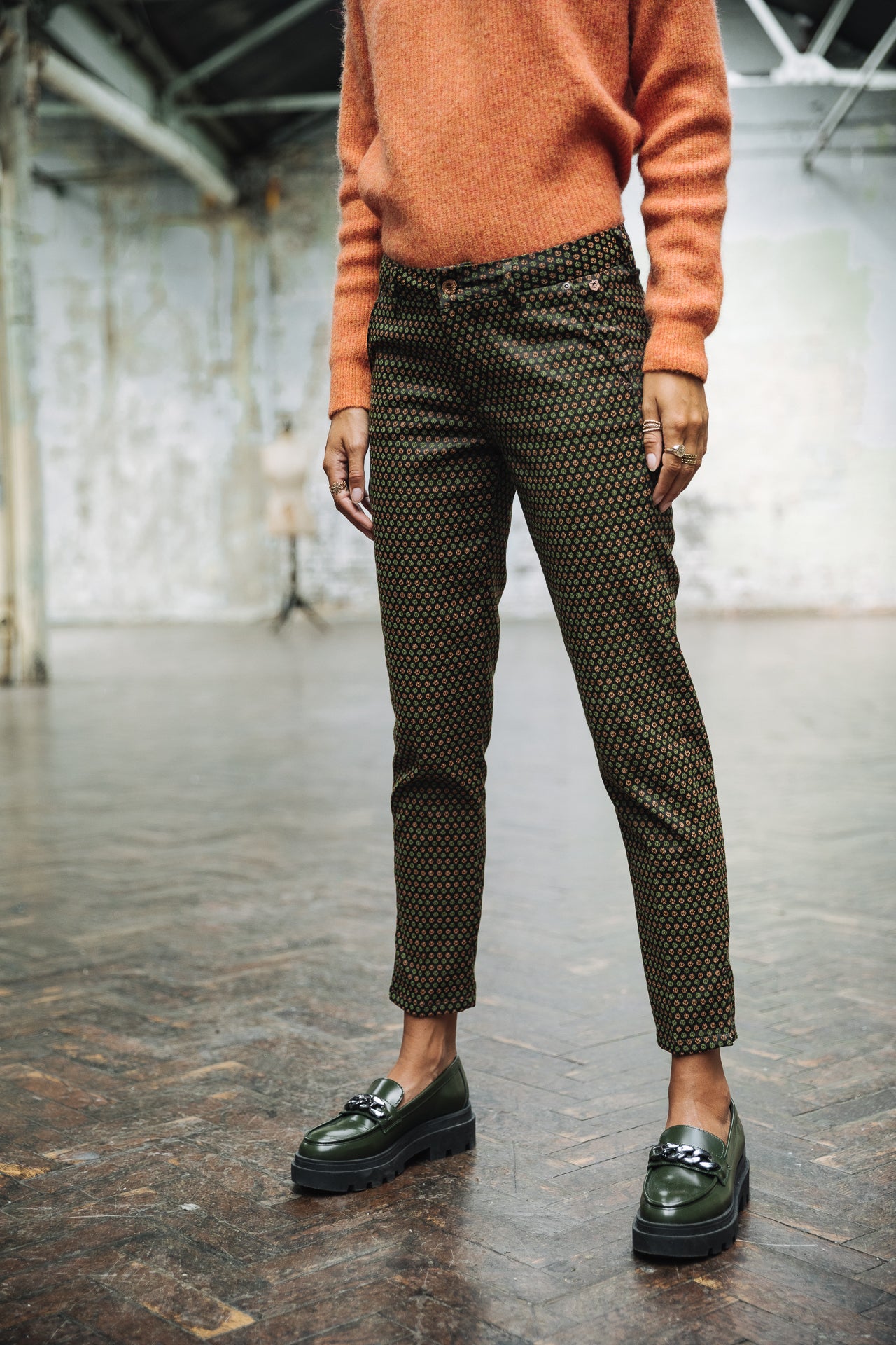 Pantalon City 7/8 Femme Adelie Floriana original | Freeman T. Porter