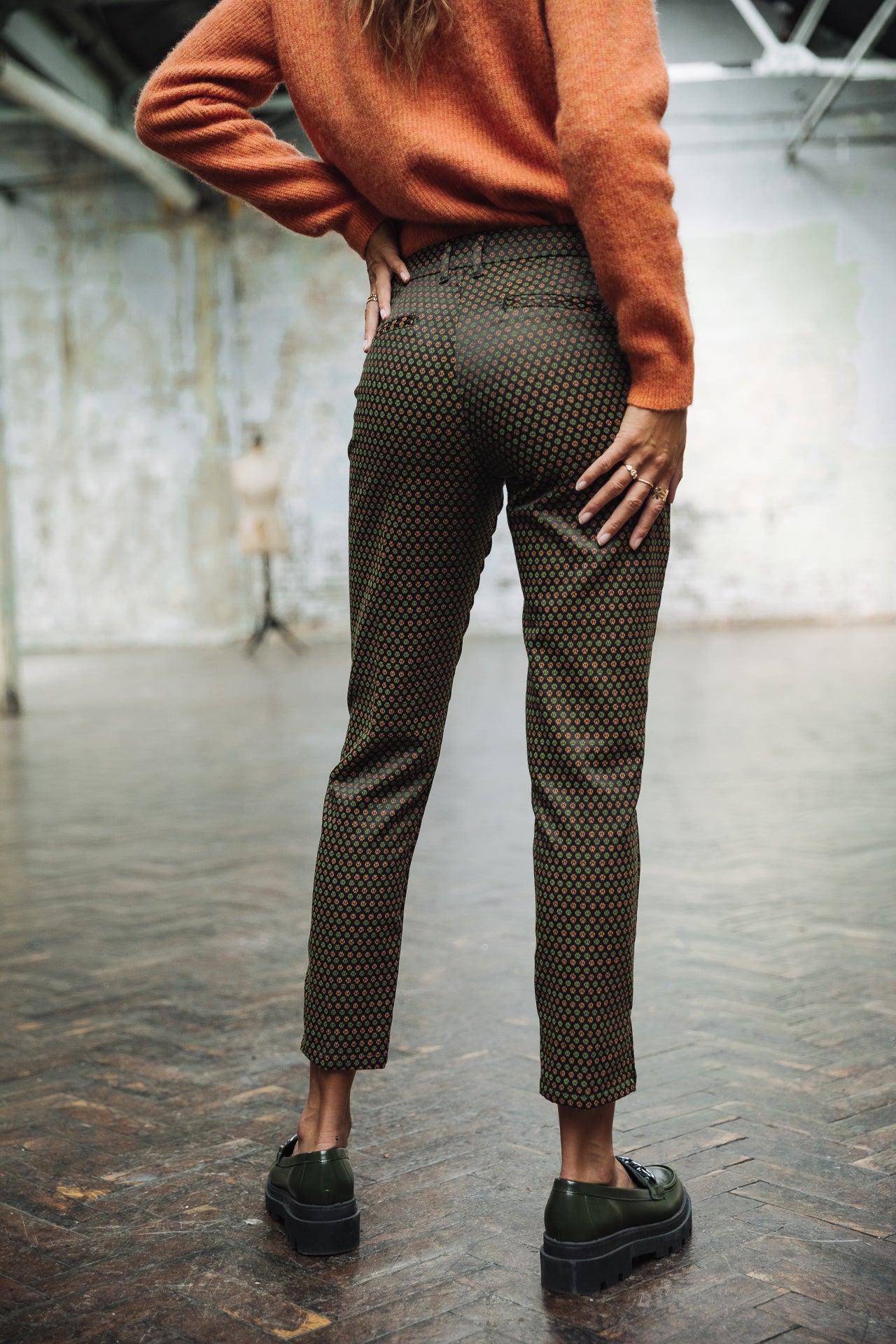 Pantalon City 7/8 Femme Adelie Floriana original | Freeman T. Porter