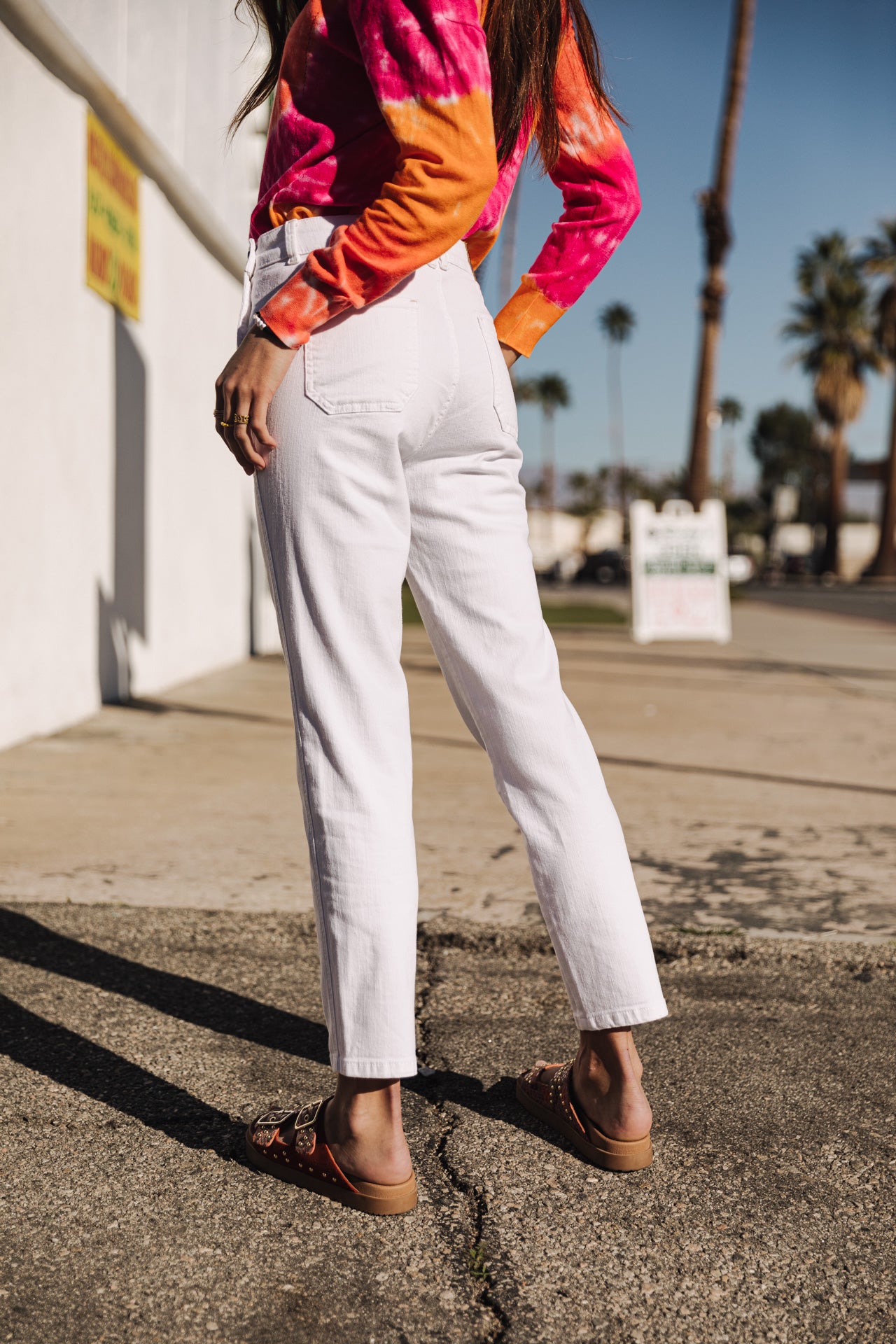 Pantalon slim Femme Octavia Milky bright white | Freeman T. Porter
