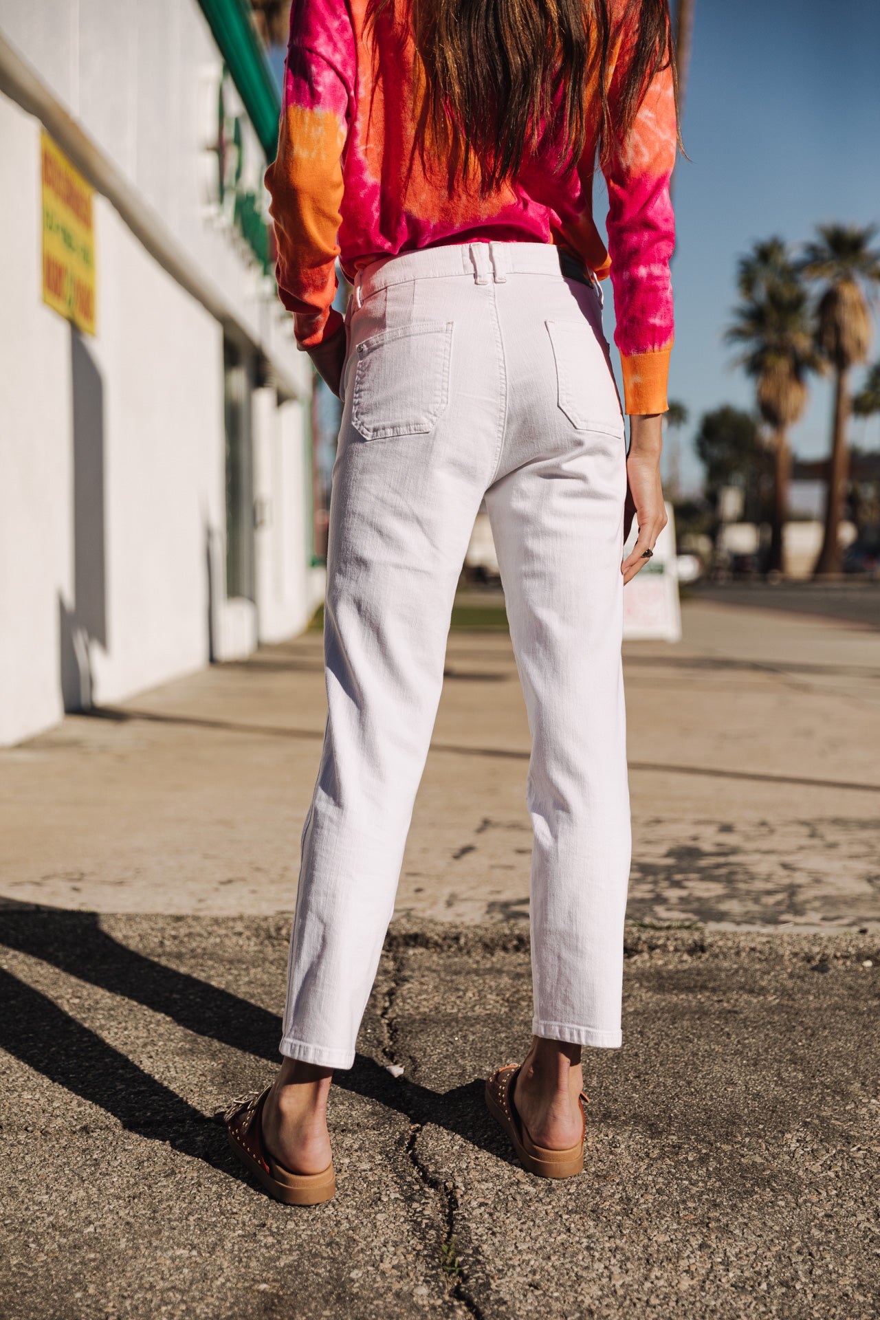 Pantalon slim Femme Octavia Milky bright white | Freeman T. Porter