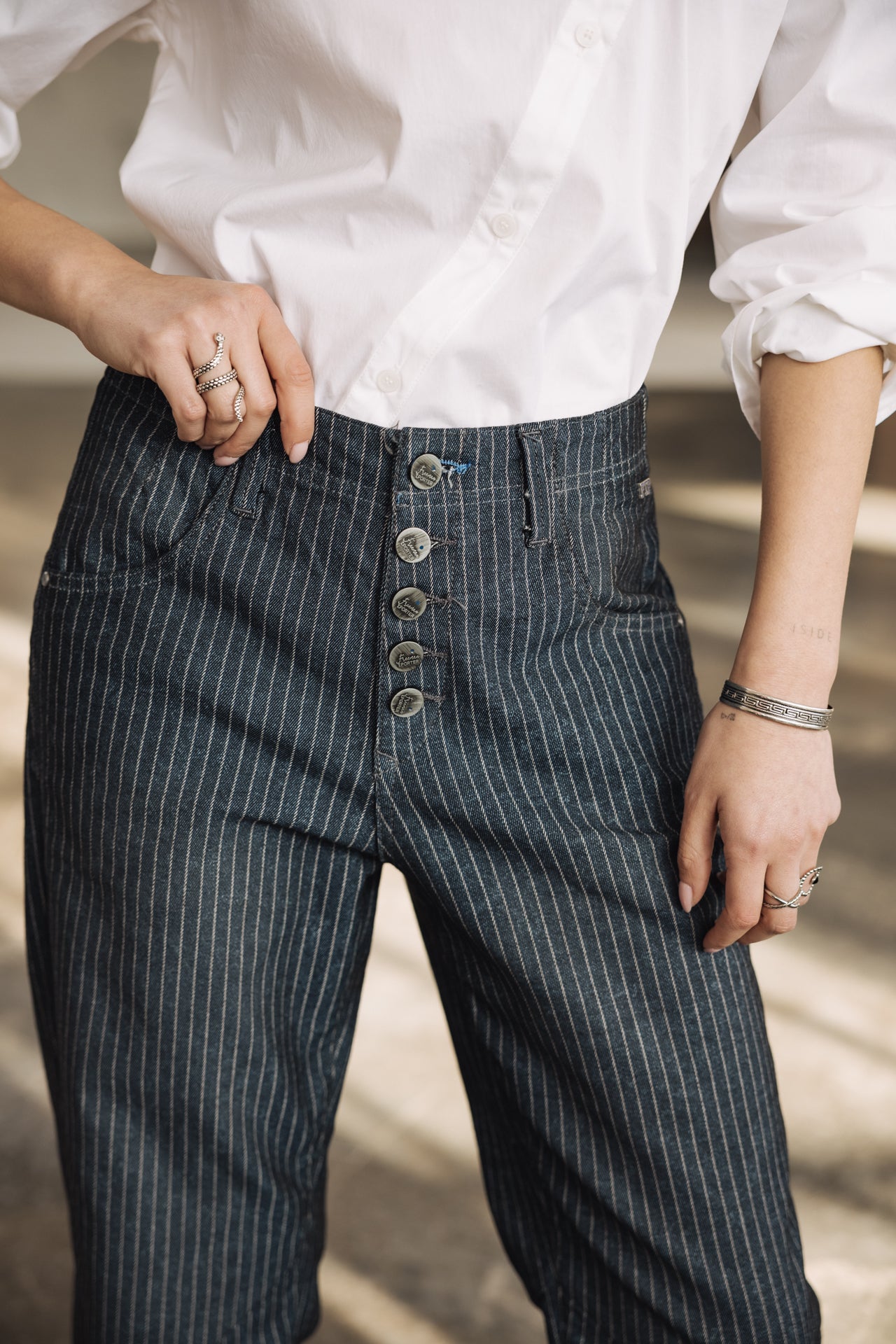 Gerade geschnittene Boyfriend-Jeans Frau Sloane bercato blue | Freeman T. Porter