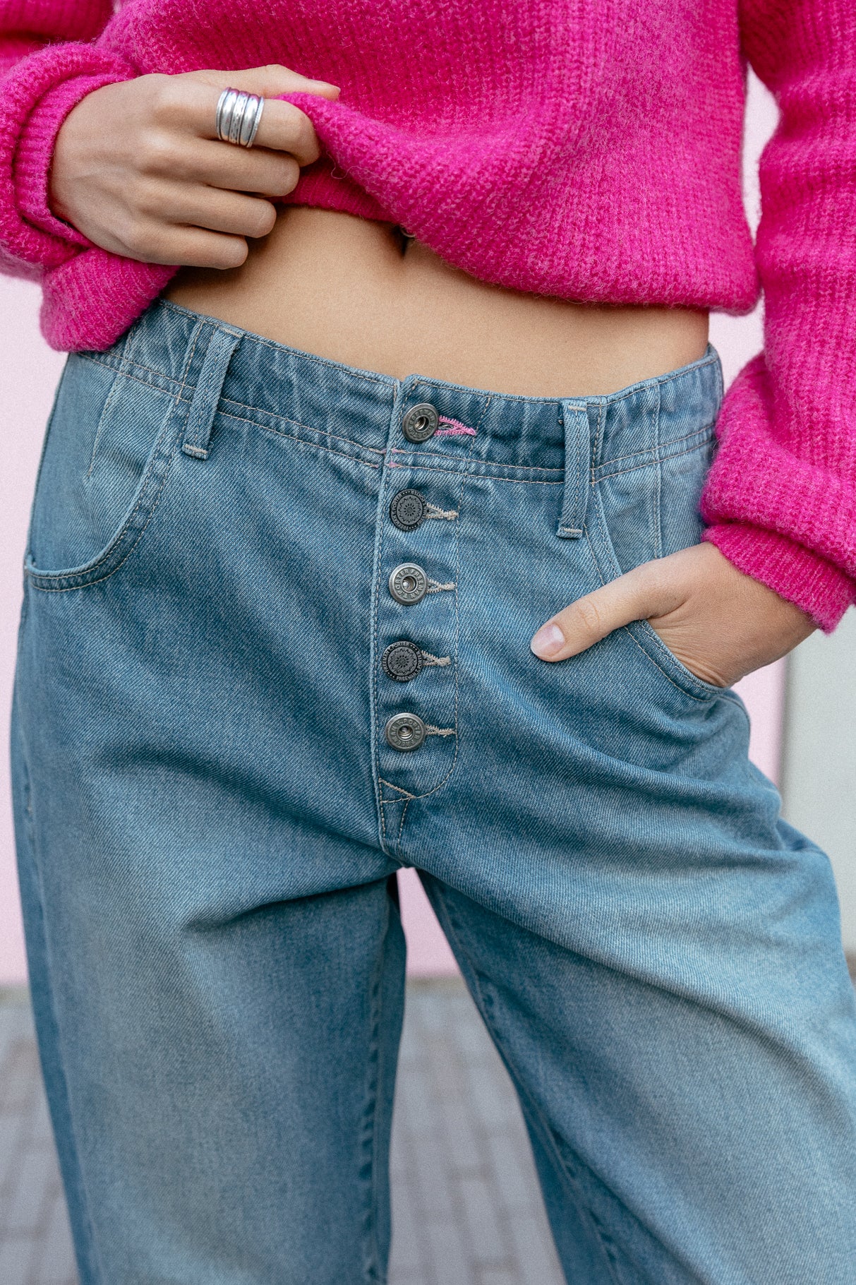 Gerade geschnittene Boyfriend-Jeans Frau Sloane botus | Freeman T. Porter