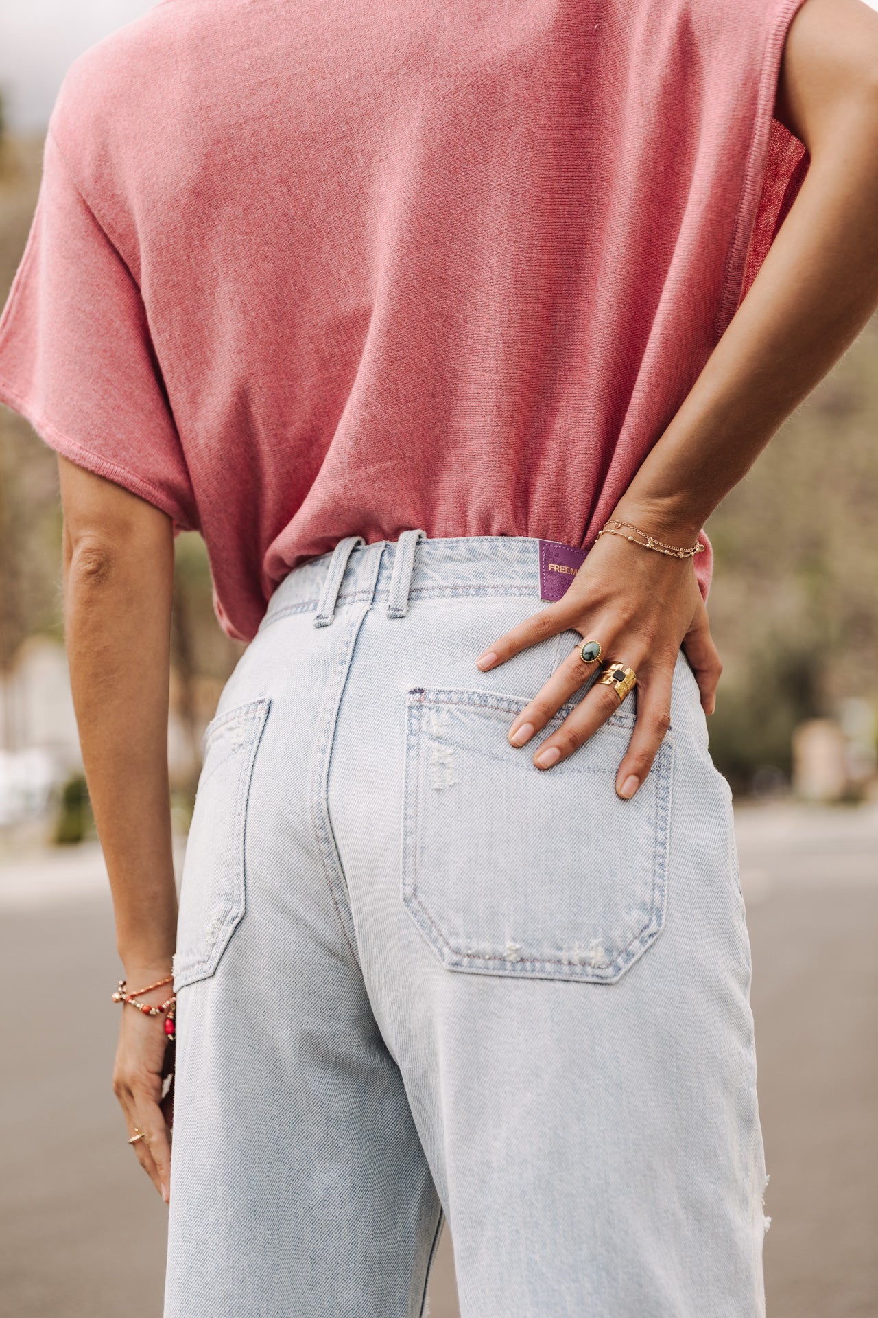 Jeans boyfriend droit Femme Sloane scoop | Freeman T. Porter