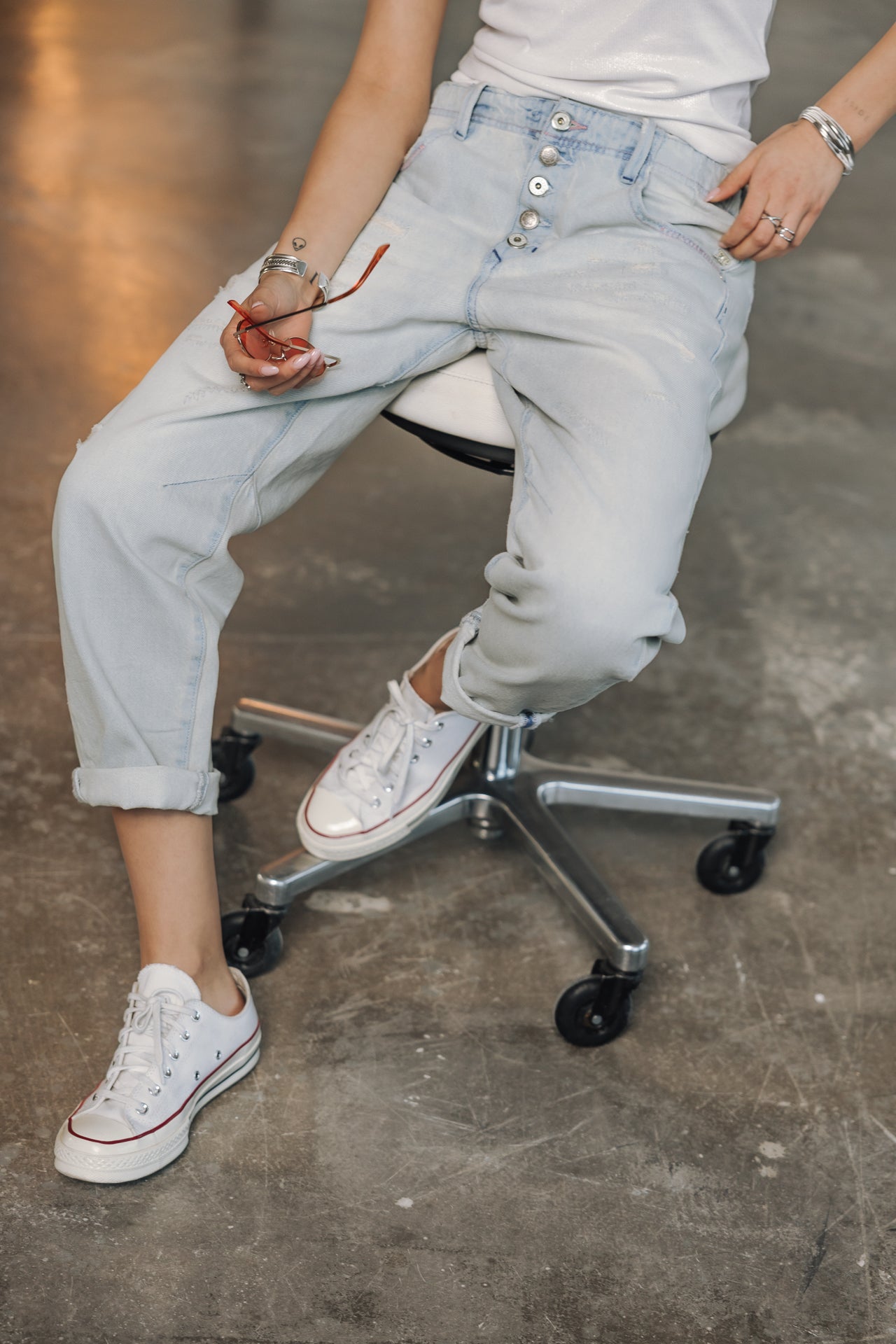 Vaqueros boyfriend rectos Mujer Sloane Denim scoop | Freeman T. Porter