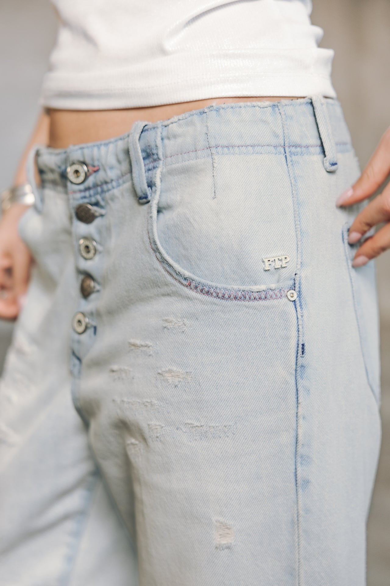 Vaqueros boyfriend rectos Mujer Sloane Denim scoop | Freeman T. Porter