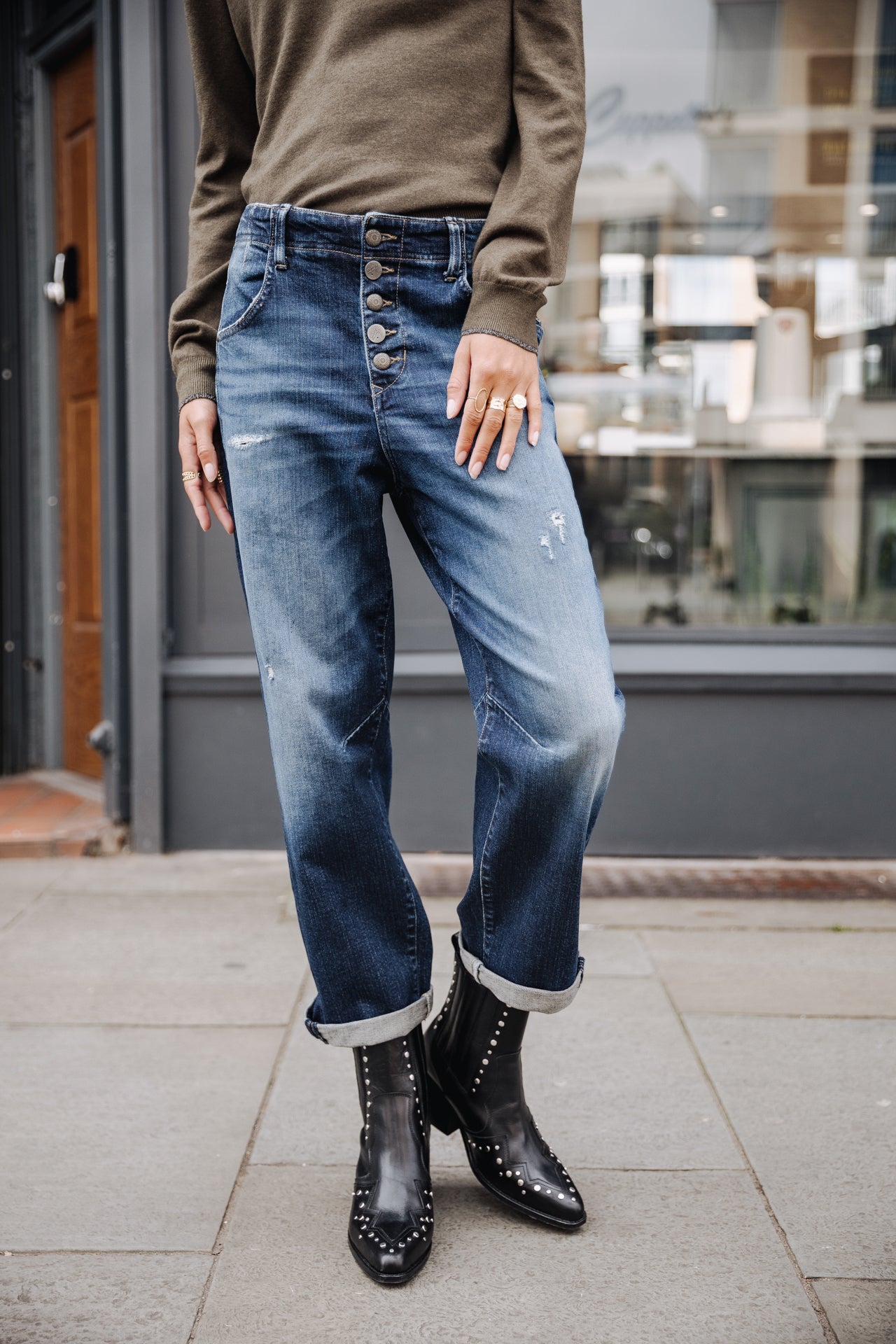 Jeans boyfriend droit Femme Sloane snowdon | Freeman T. Porter