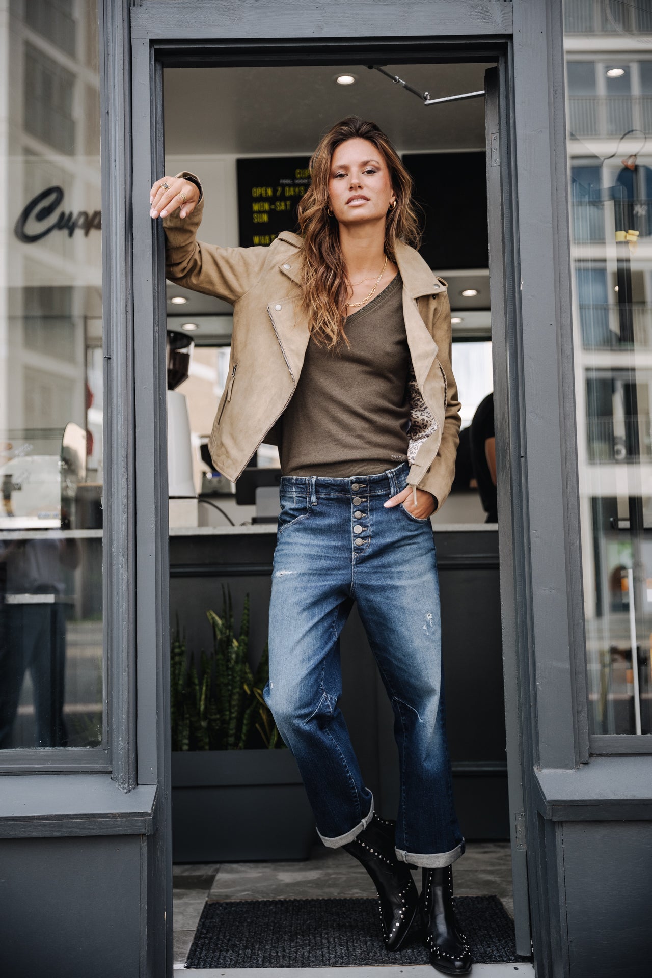 Jeans boyfriend droit Femme Sloane snowdon | Freeman T. Porter