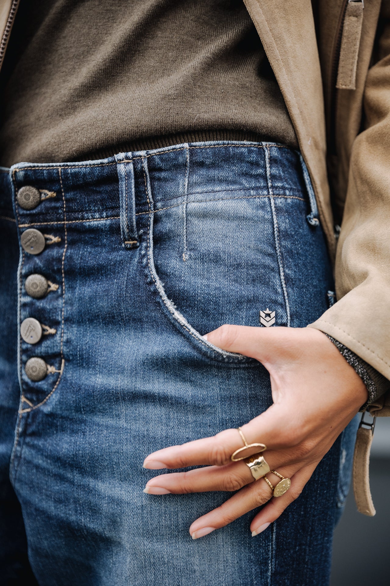 Jeans boyfriend droit Femme Sloane snowdon | Freeman T. Porter