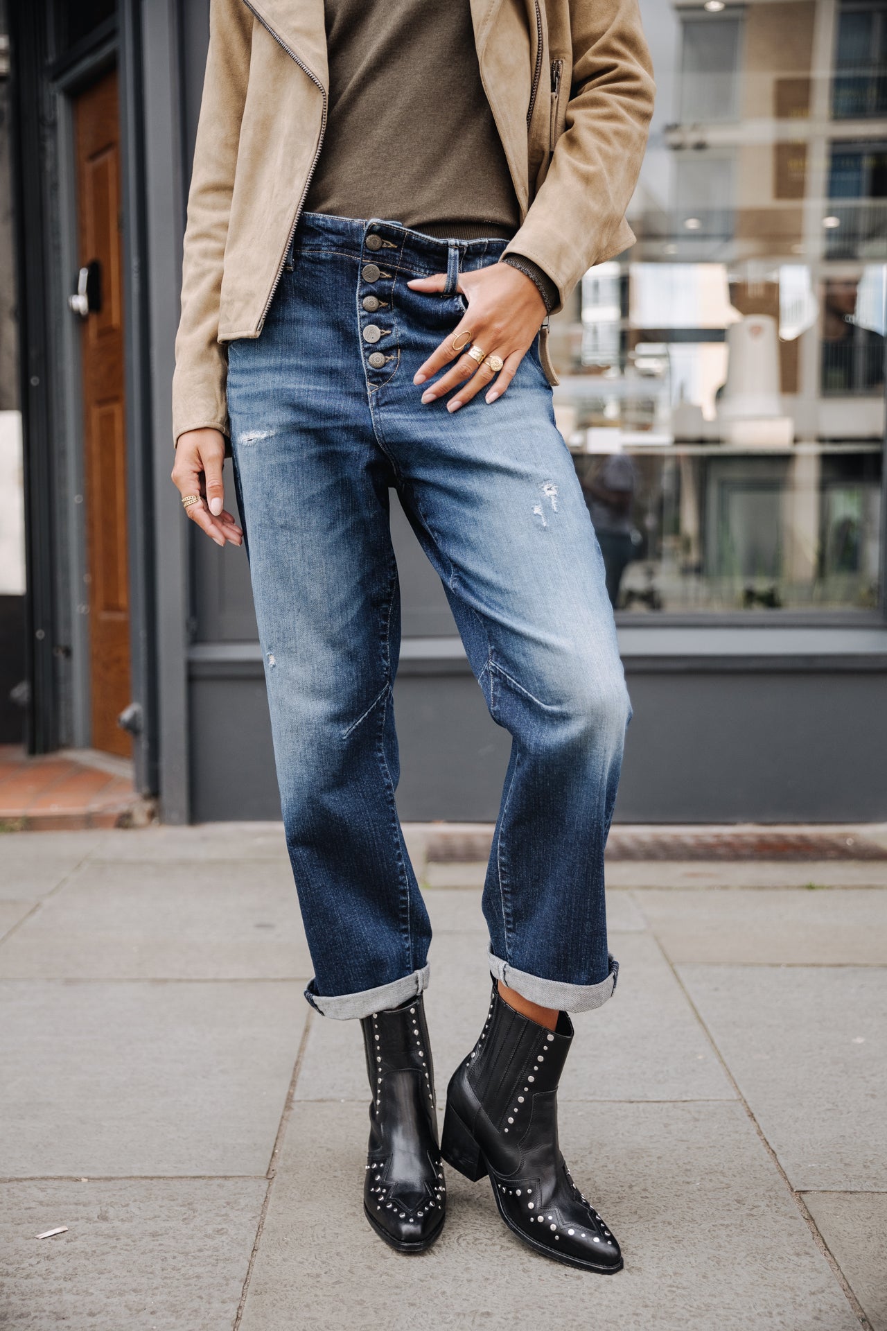 Jeans boyfriend droit Femme Sloane snowdon | Freeman T. Porter