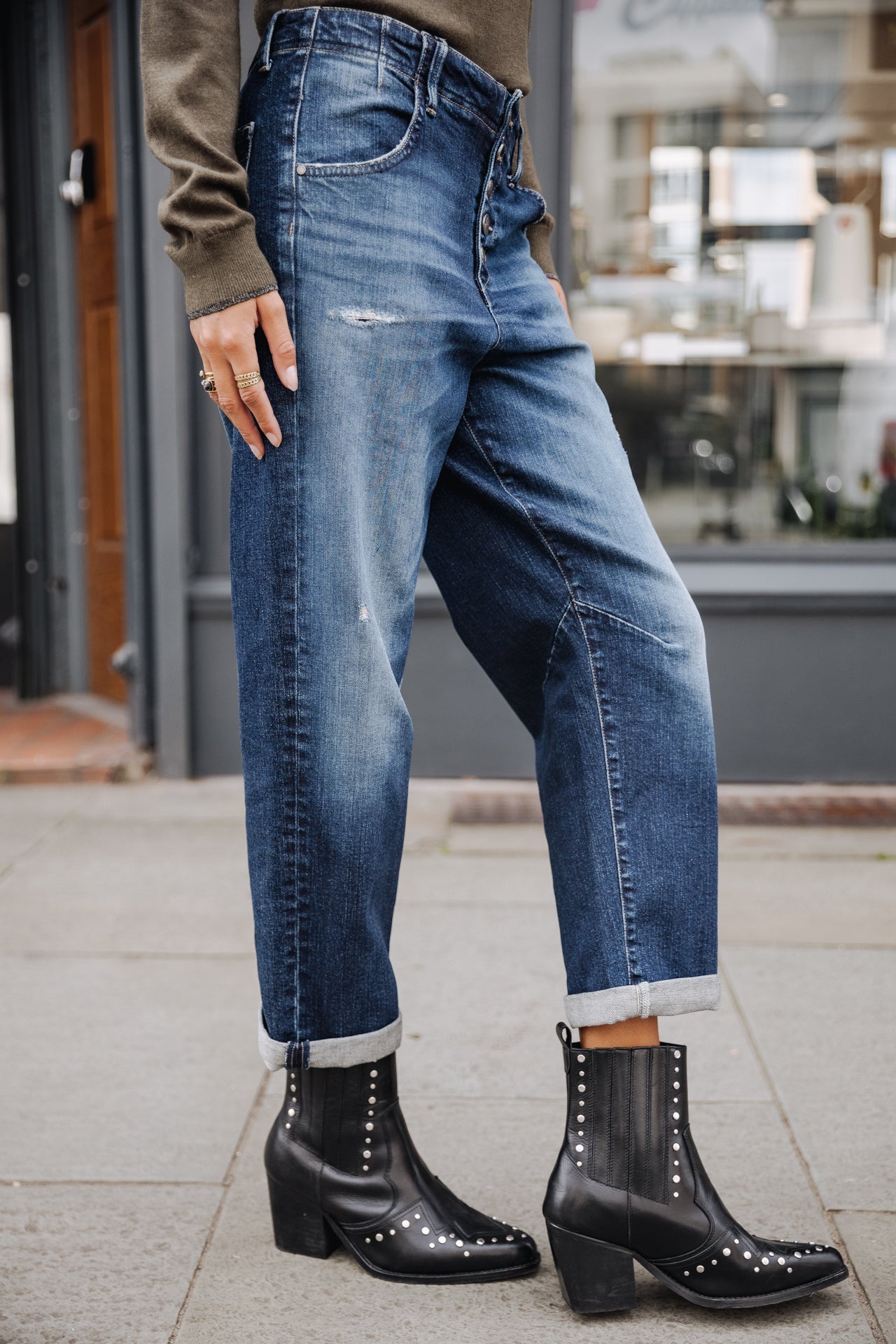 Jeans boyfriend droit Femme Sloane snowdon | Freeman T. Porter