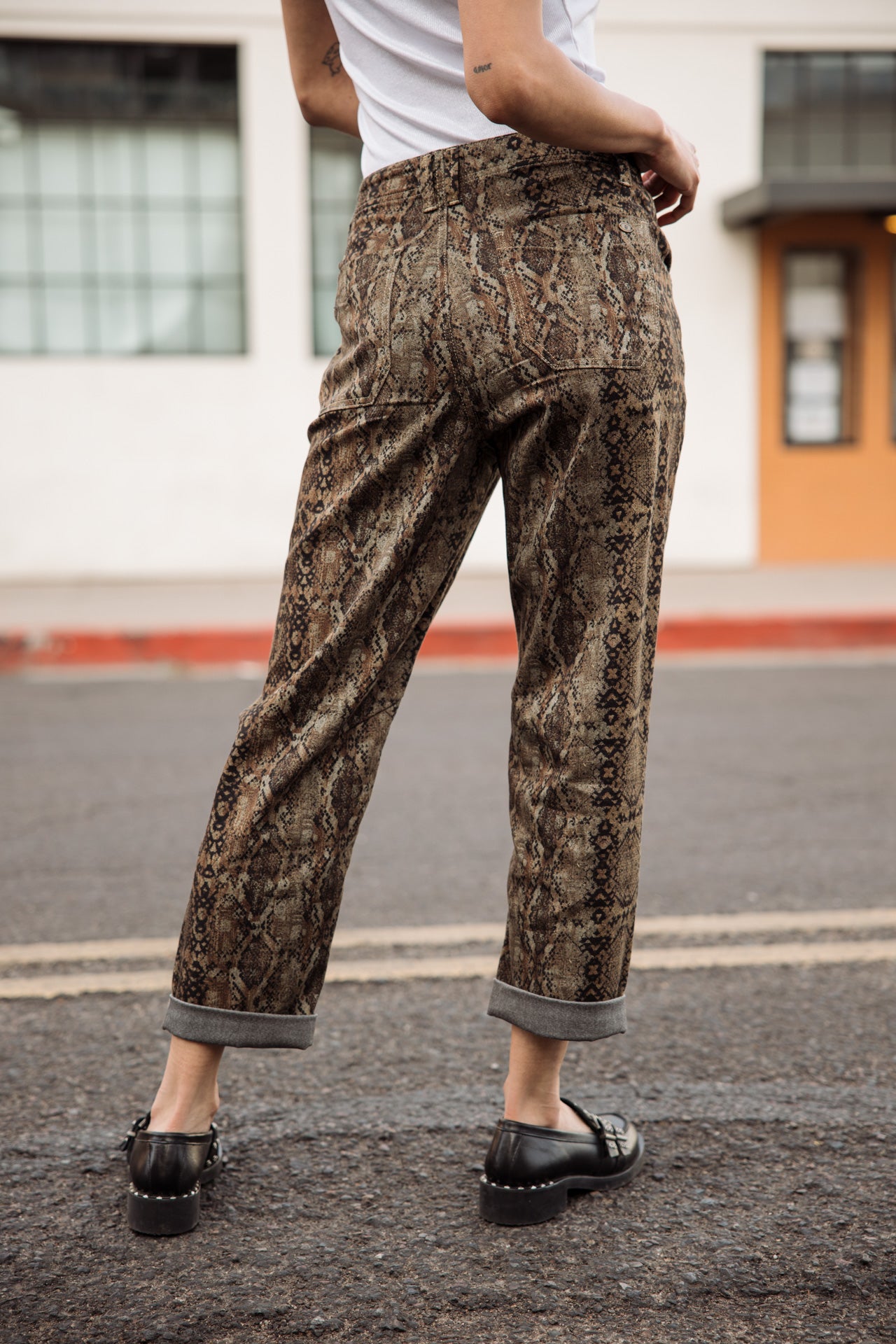 Straight-leg boyfriend pants Woman Sloane Mamba original | Freeman T. Porter