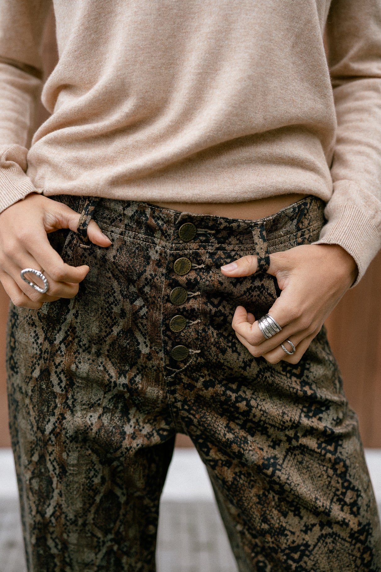 Straight-leg boyfriend pants Woman Sloane Mamba original | Freeman T. Porter