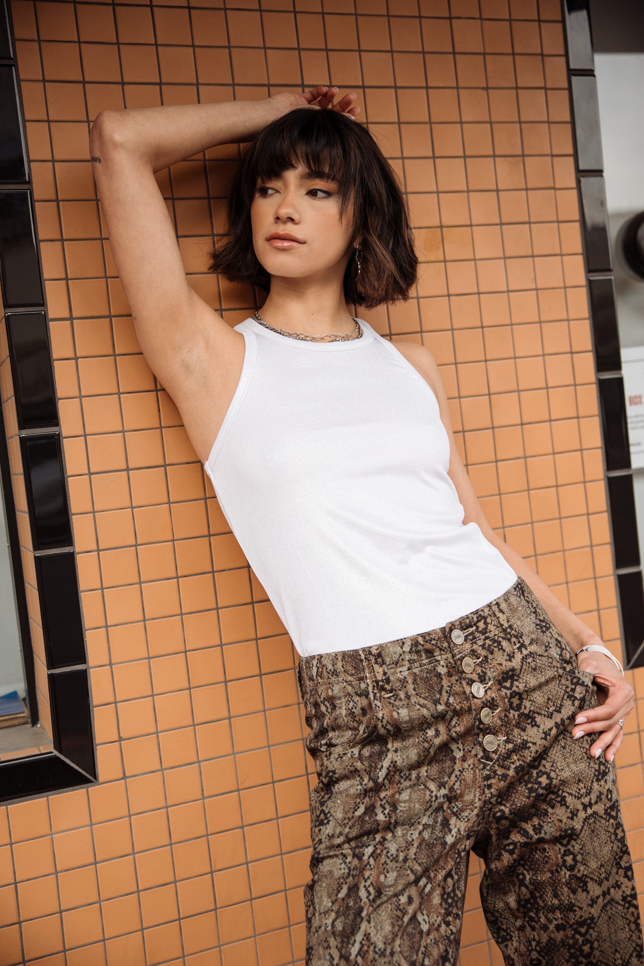 Straight-leg boyfriend pants Woman Sloane Mamba original | Freeman T. Porter