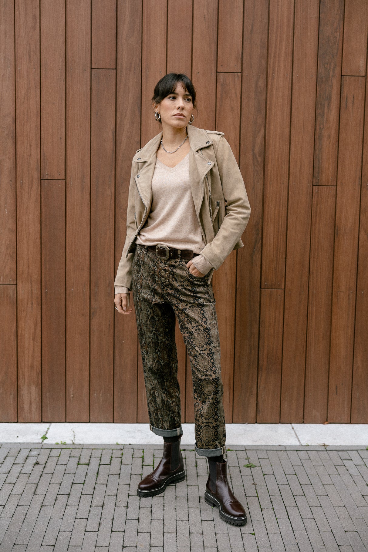 Straight-leg boyfriend pants Woman Sloane Mamba original | Freeman T. Porter