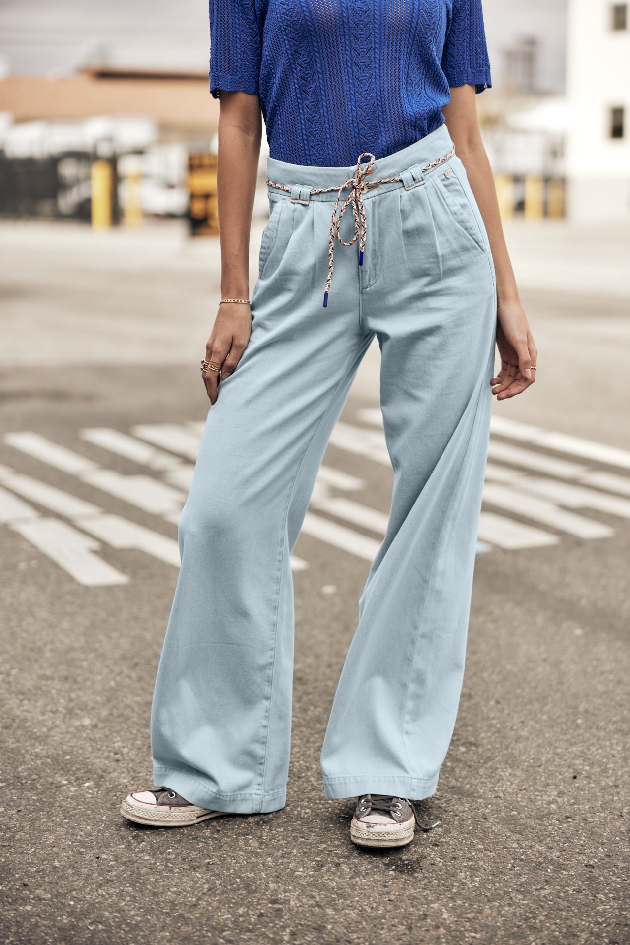 Jeans large Femme Pamina Denim mermaid | Freeman T. Porter