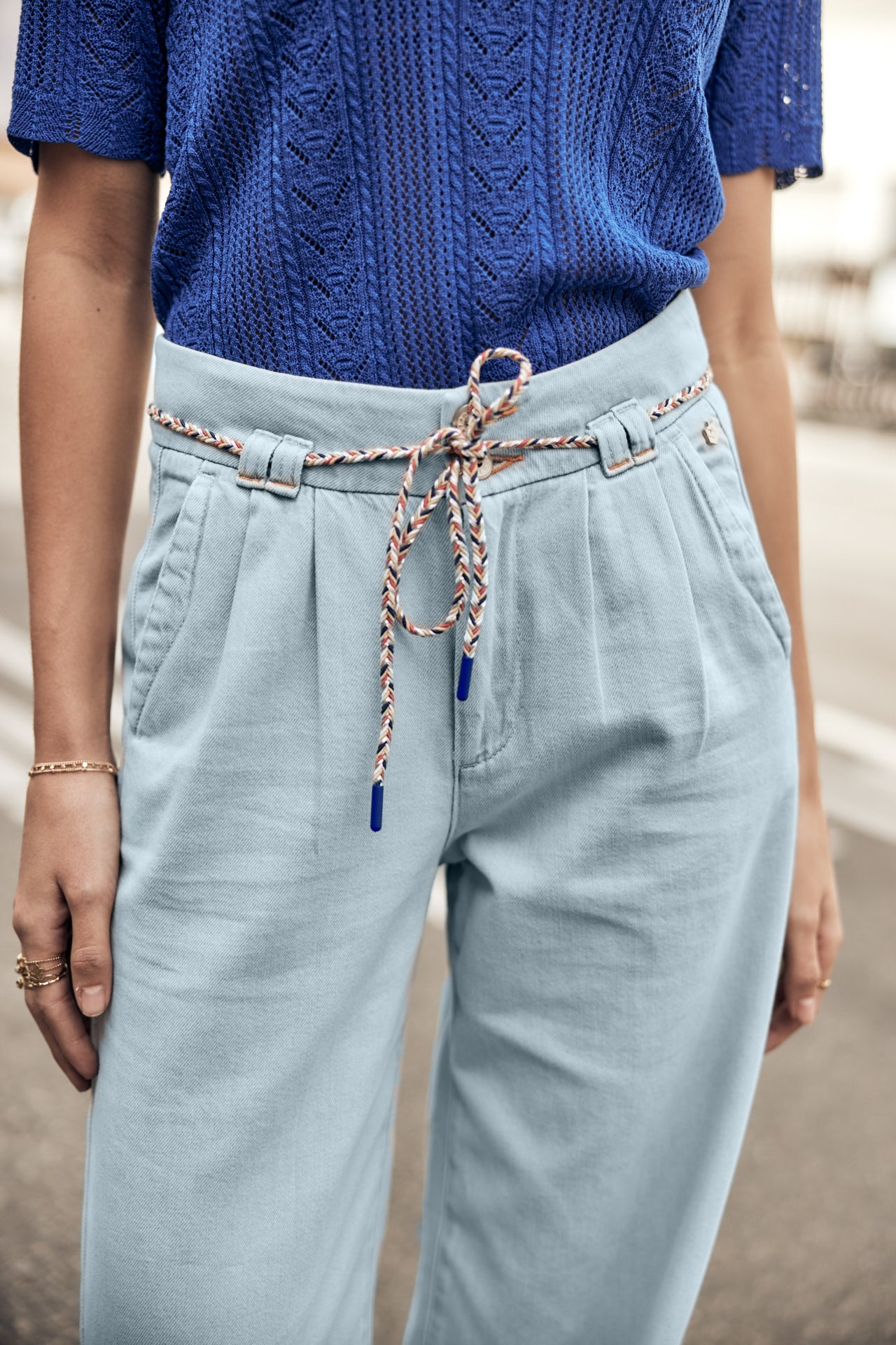 Jeans large Femme Pamina Denim mermaid | Freeman T. Porter