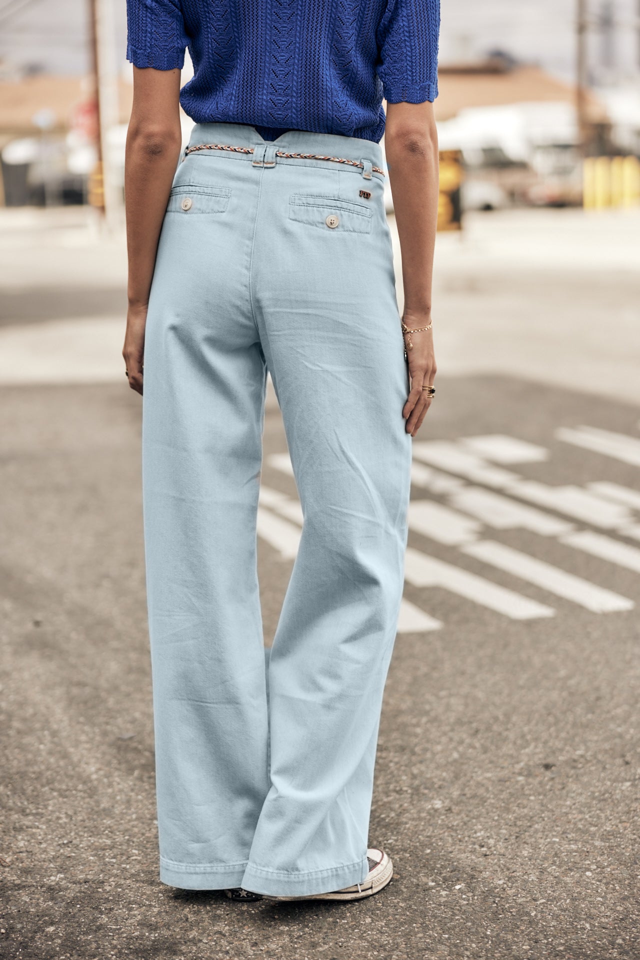 Jeans large Femme Pamina Denim mermaid | Freeman T. Porter