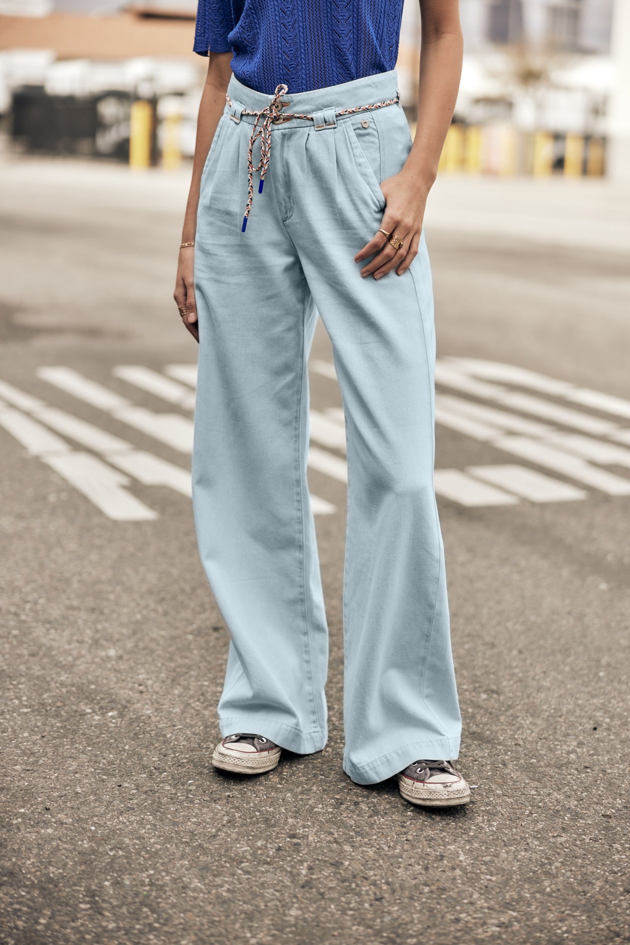 Jeans large Femme Pamina Denim mermaid | Freeman T. Porter