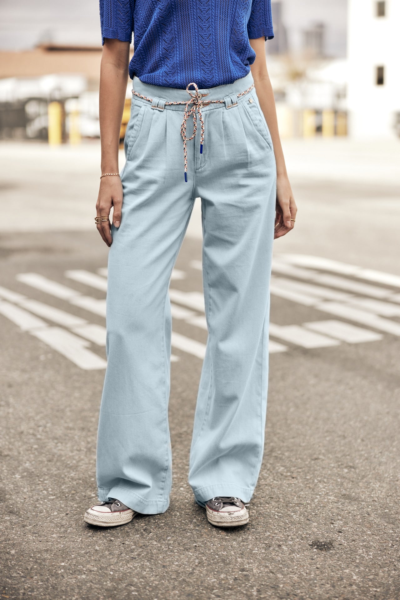 Jeans large Femme Pamina Denim mermaid | Freeman T. Porter