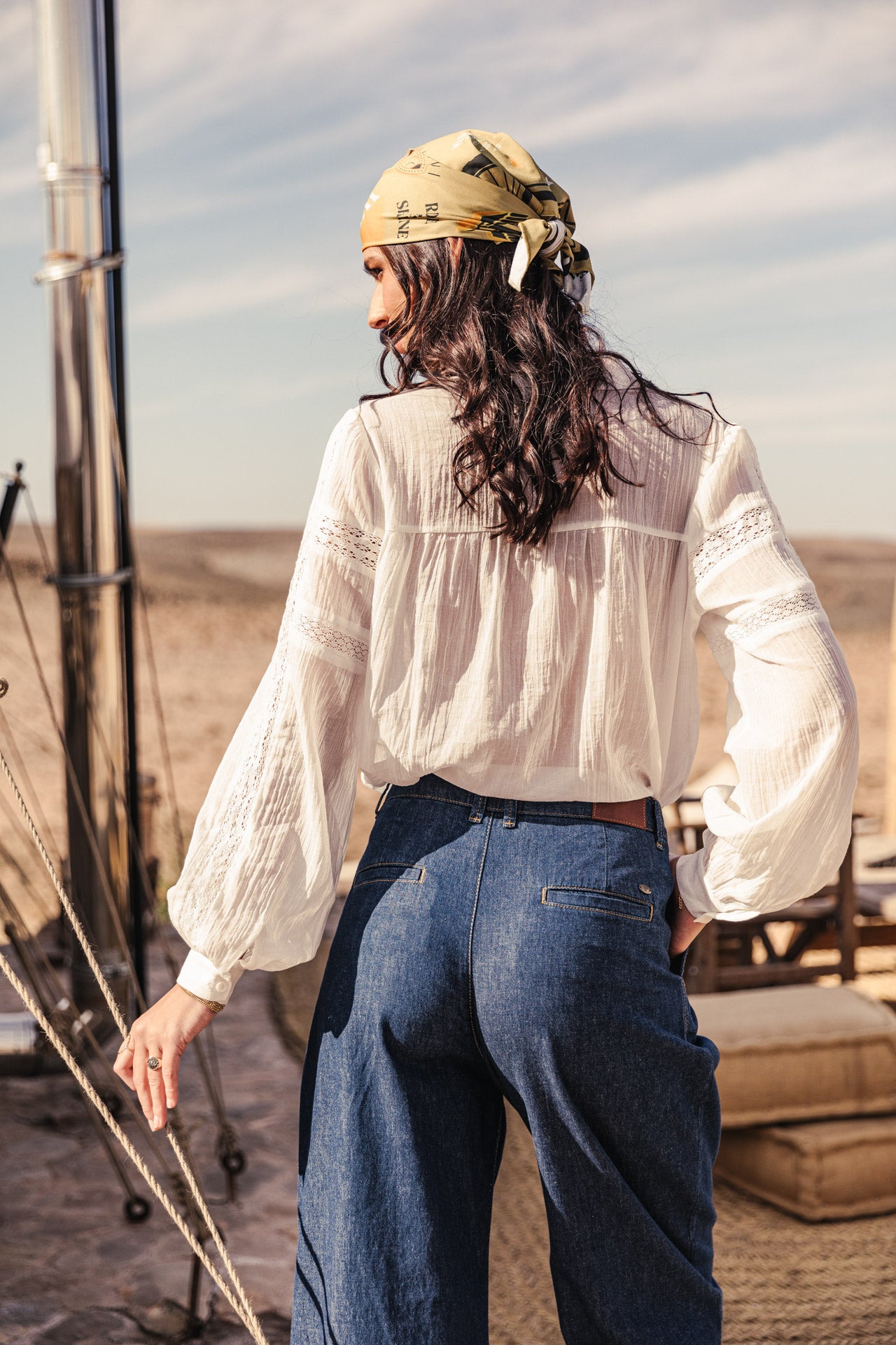 Jeans jambes ballons Femme Kalya Denim manzana dark | Freeman T. Porter