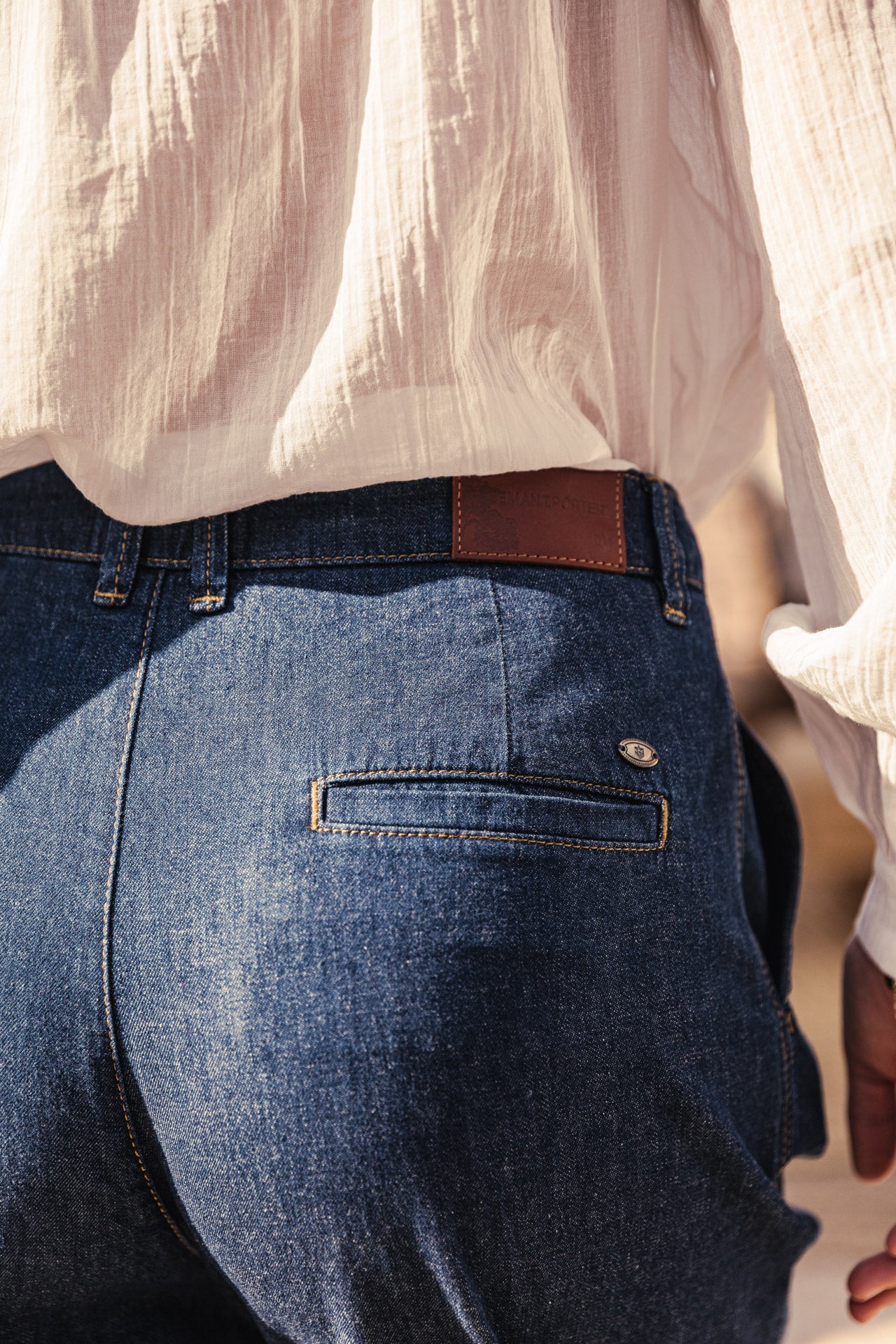 Jeans jambes ballons Femme Kalya Denim manzana dark | Freeman T. Porter