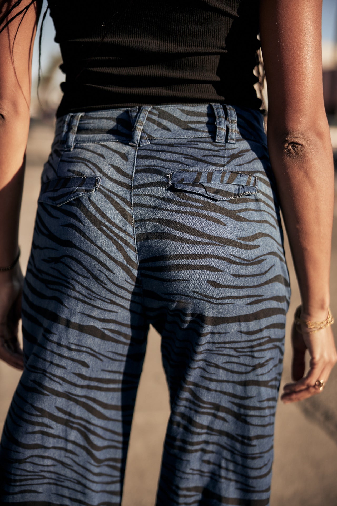 Pantalon large Woman Maryel Zebrana original | Freeman T. Porter