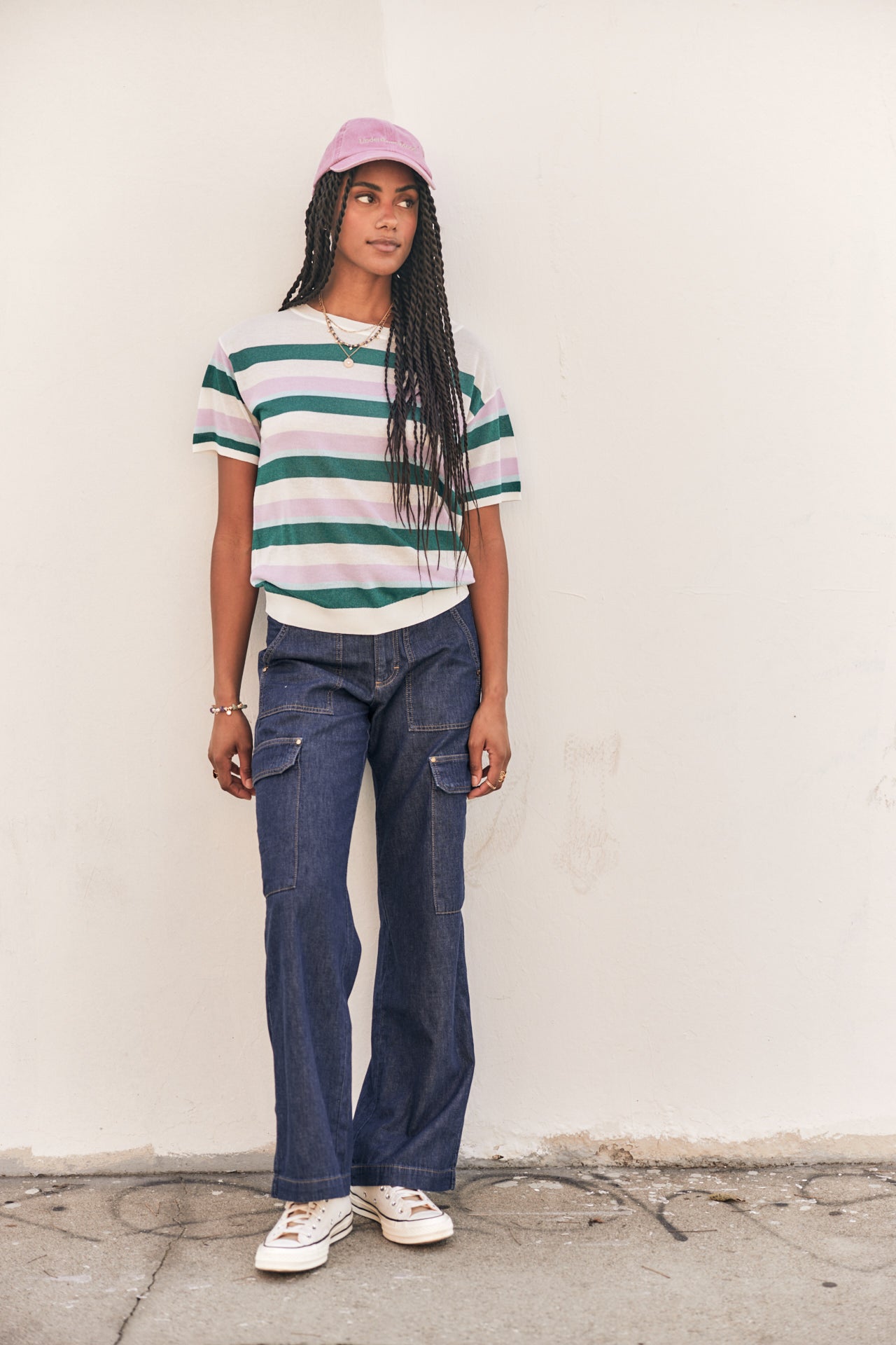 Jeans cargo large Frau Moxie Denim manzana dark | Freeman T. Porter