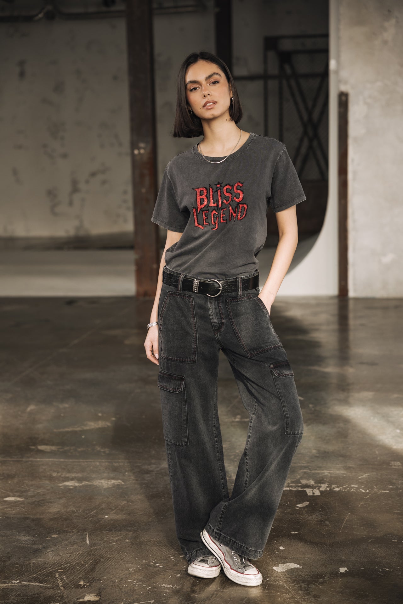 Large cargo jeans Woman Moxie sapia | Freeman T. Porter