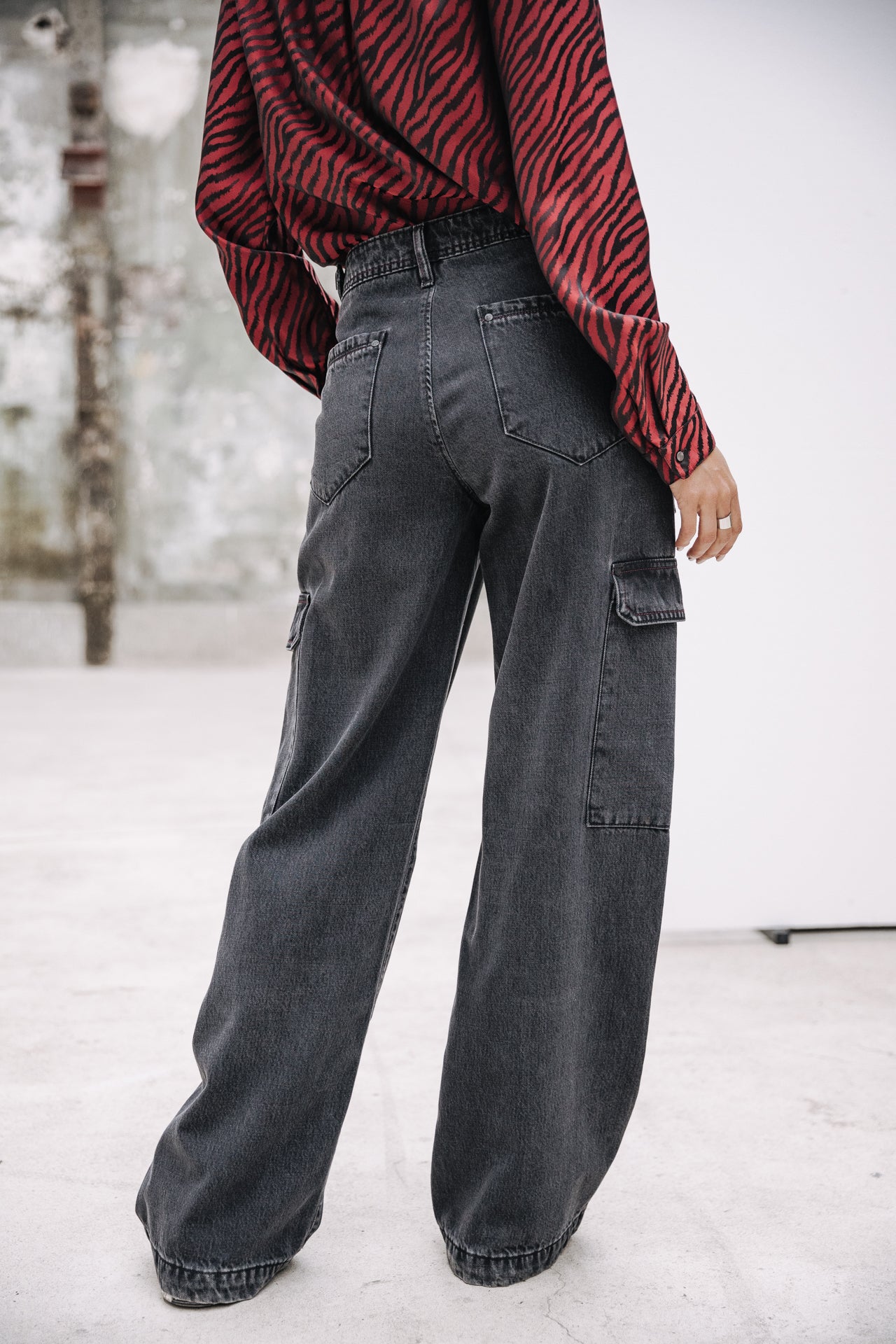 Jeans cargo large Femme Moxie sapia | Freeman T. Porter