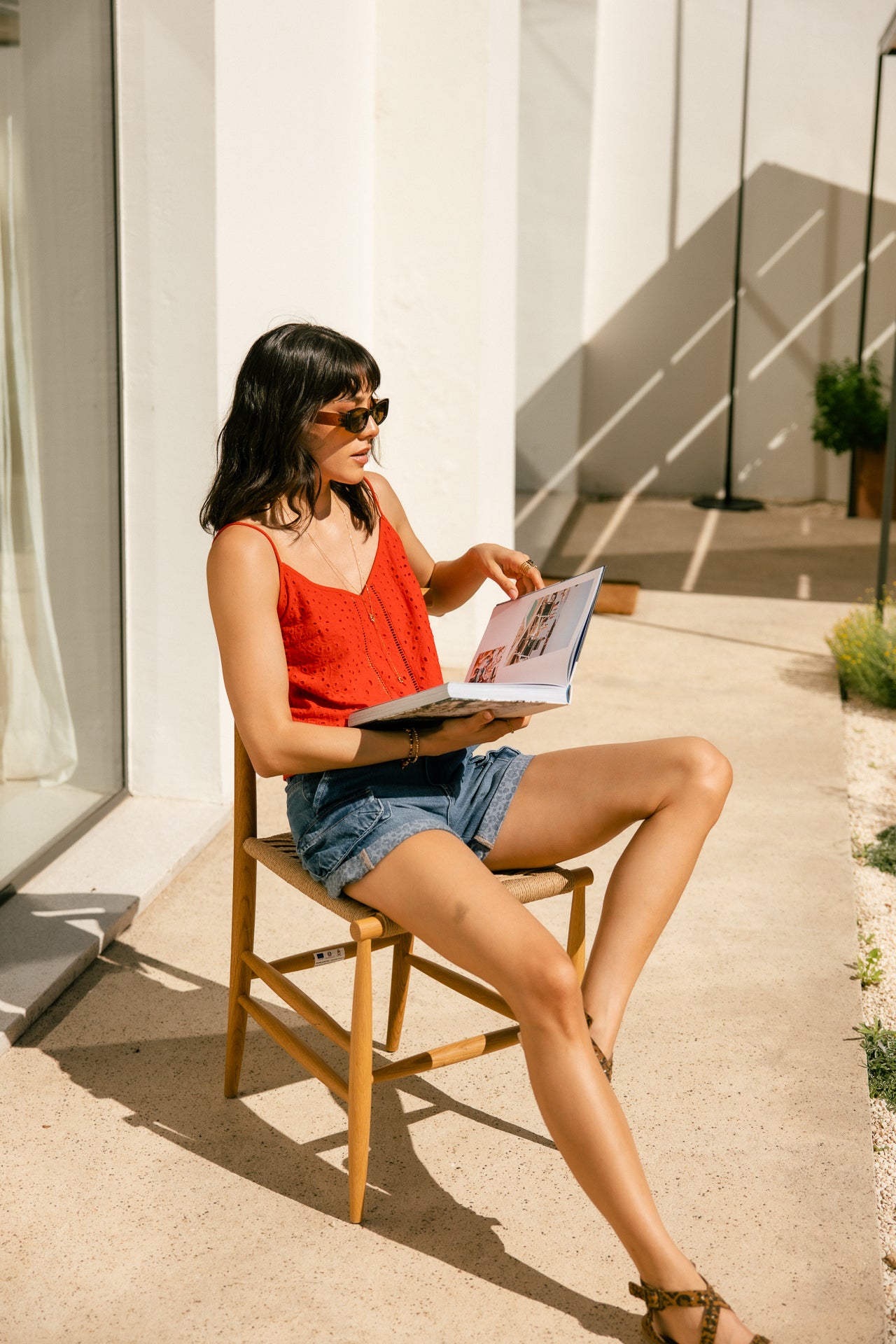 Straight shorts Woman Alana Denim jilin med blue | Freeman T. Porter