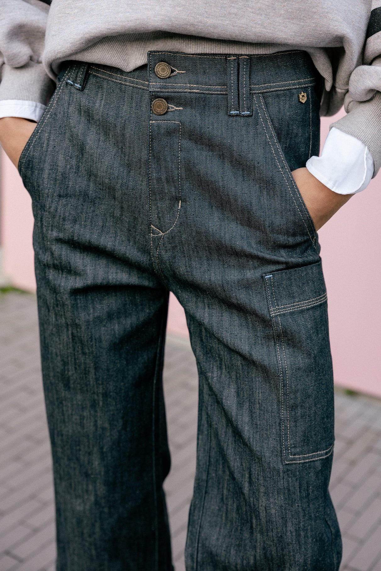 Jeans cargo cropped Femme Charly buji | Freeman T. Porter