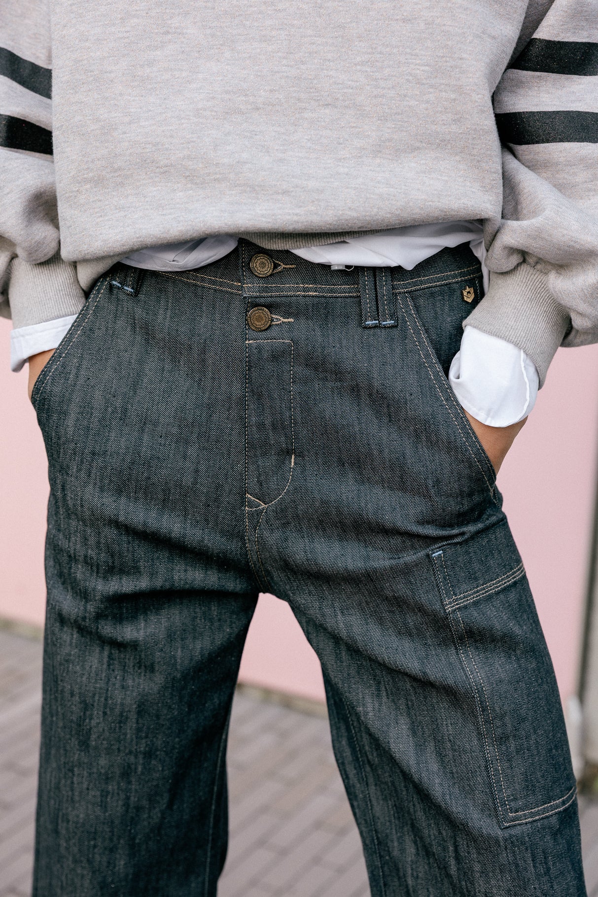 Jeans cargo cropped Femme Charly buji | Freeman T. Porter