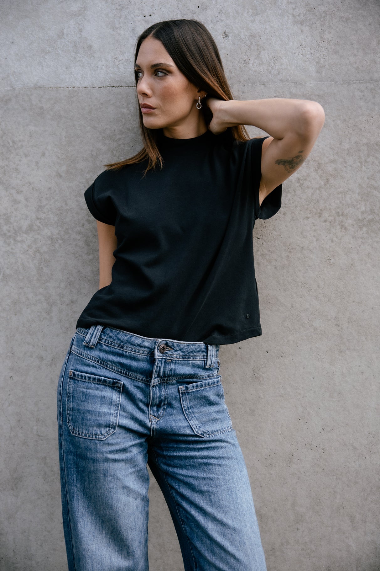 Jeans cropped large Woman Alice Denim barsen | Freeman T. Porter
