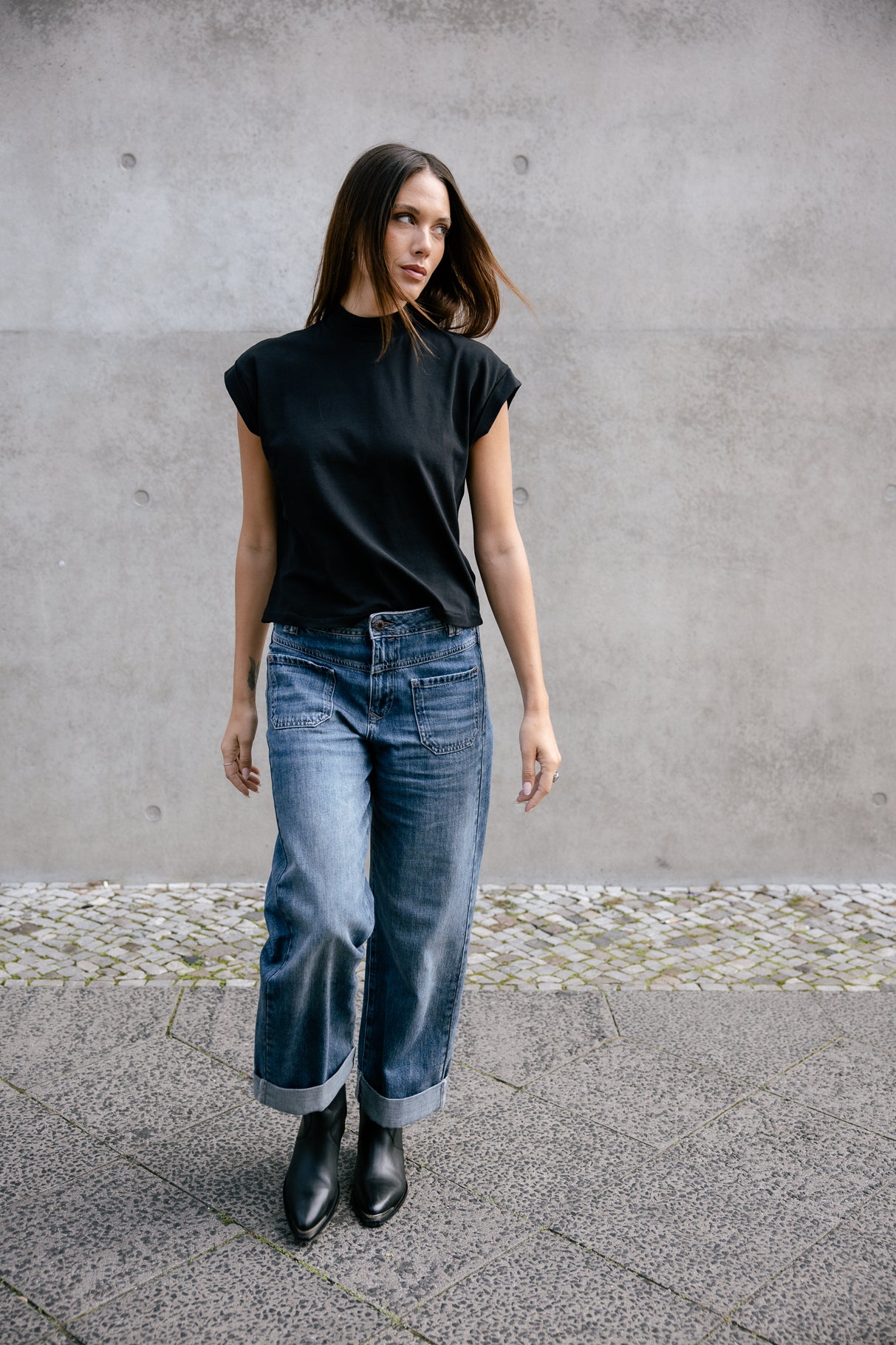Jeans cropped large Frau Alice Denim barsen | Freeman T. Porter