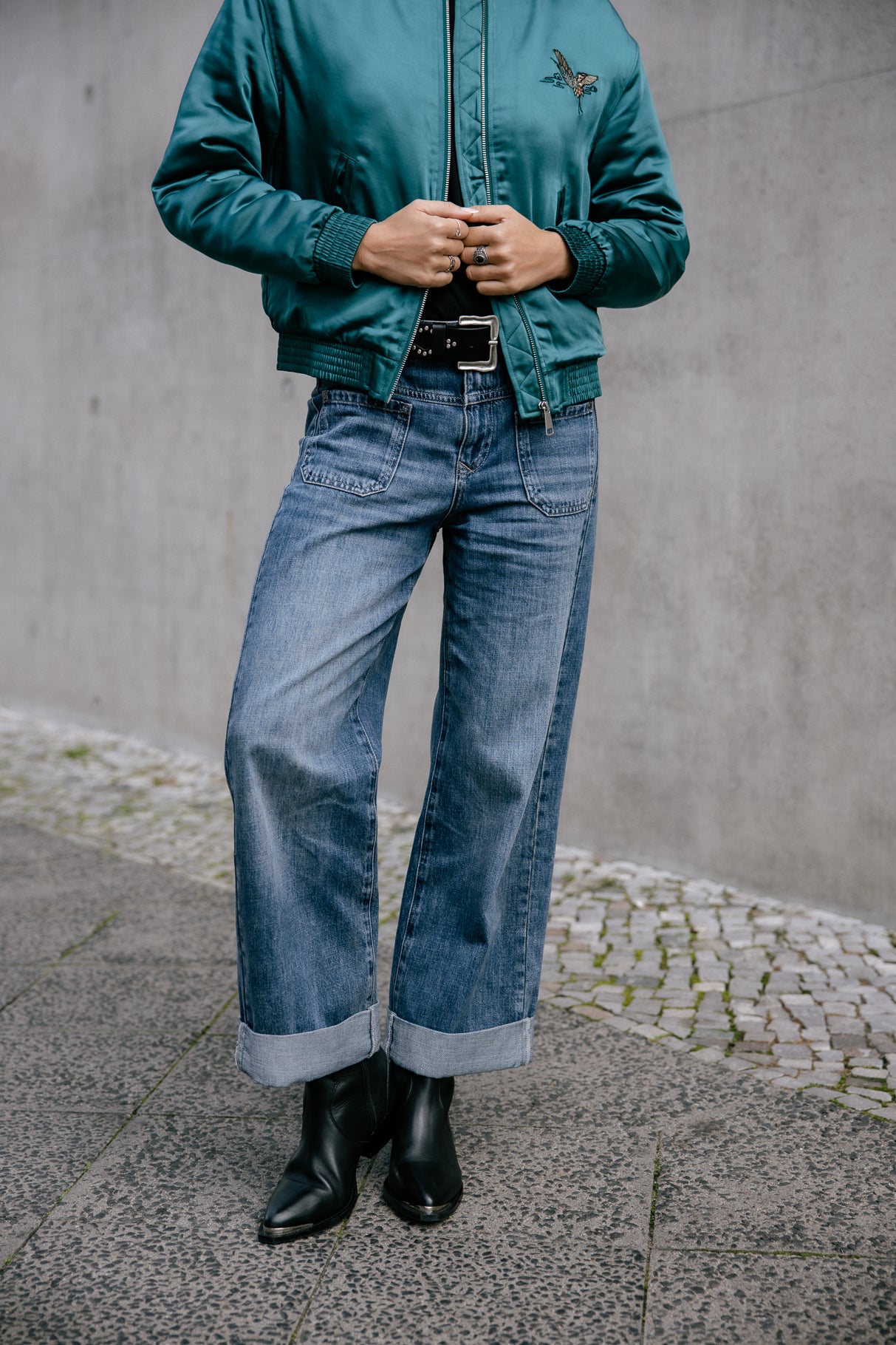 Jeans cropped large Frau Alice Denim barsen | Freeman T. Porter