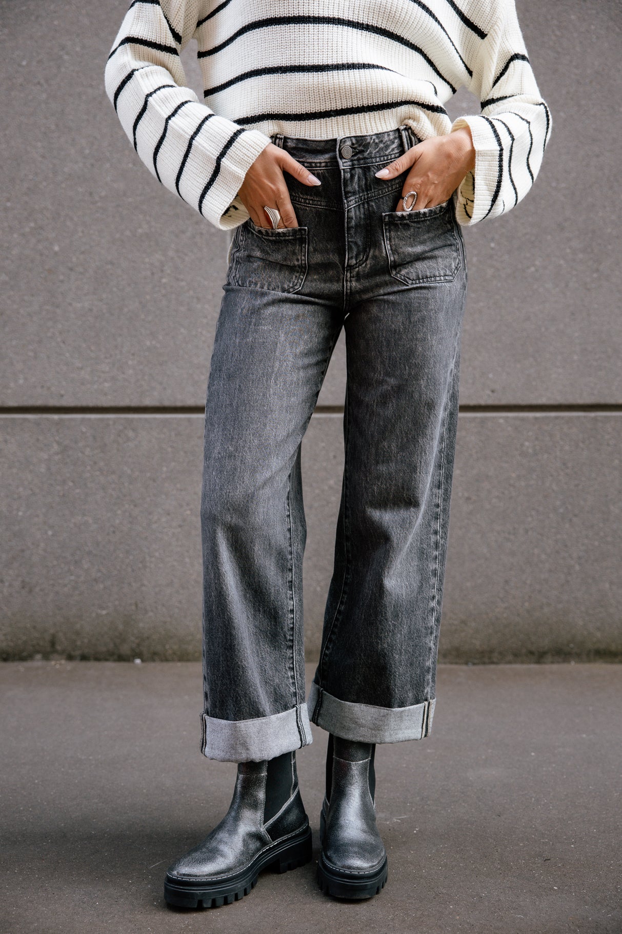 Jeans cropped large Frau Alice Denim seila | Freeman T. Porter