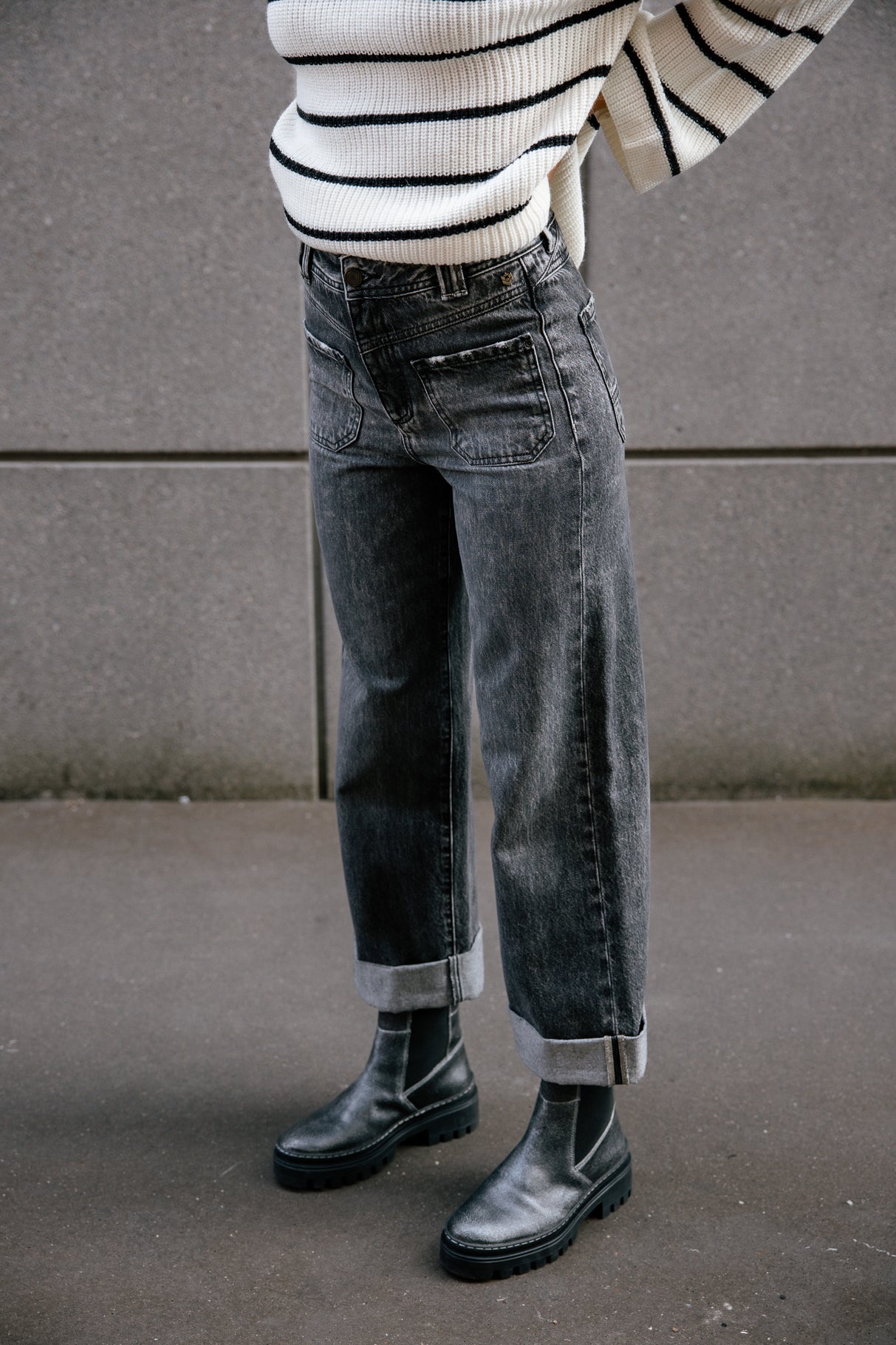Jeans cropped large Frau Alice Denim seila | Freeman T. Porter