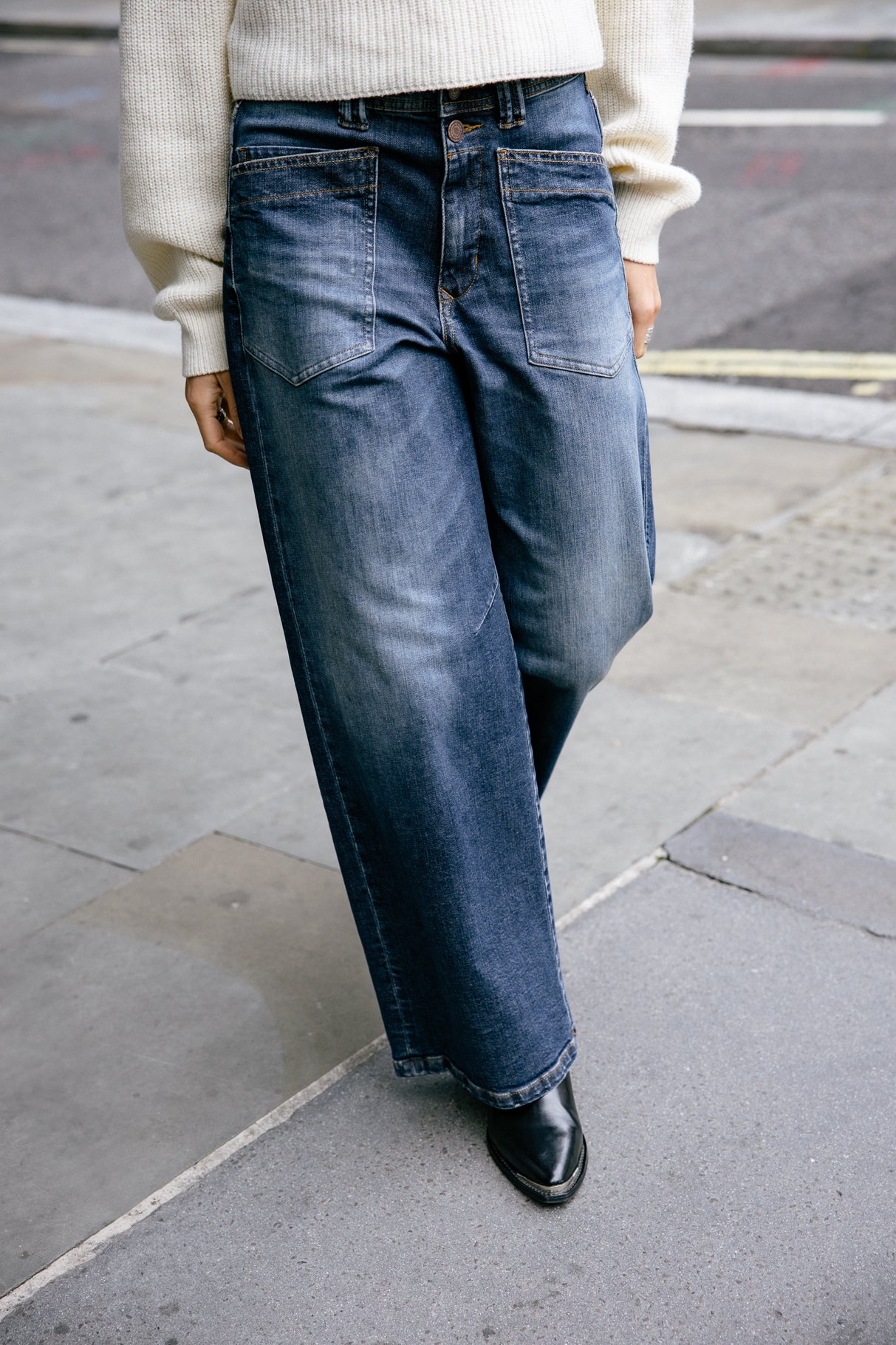 Jeans large Frau Gaby salute | Freeman T. Porter