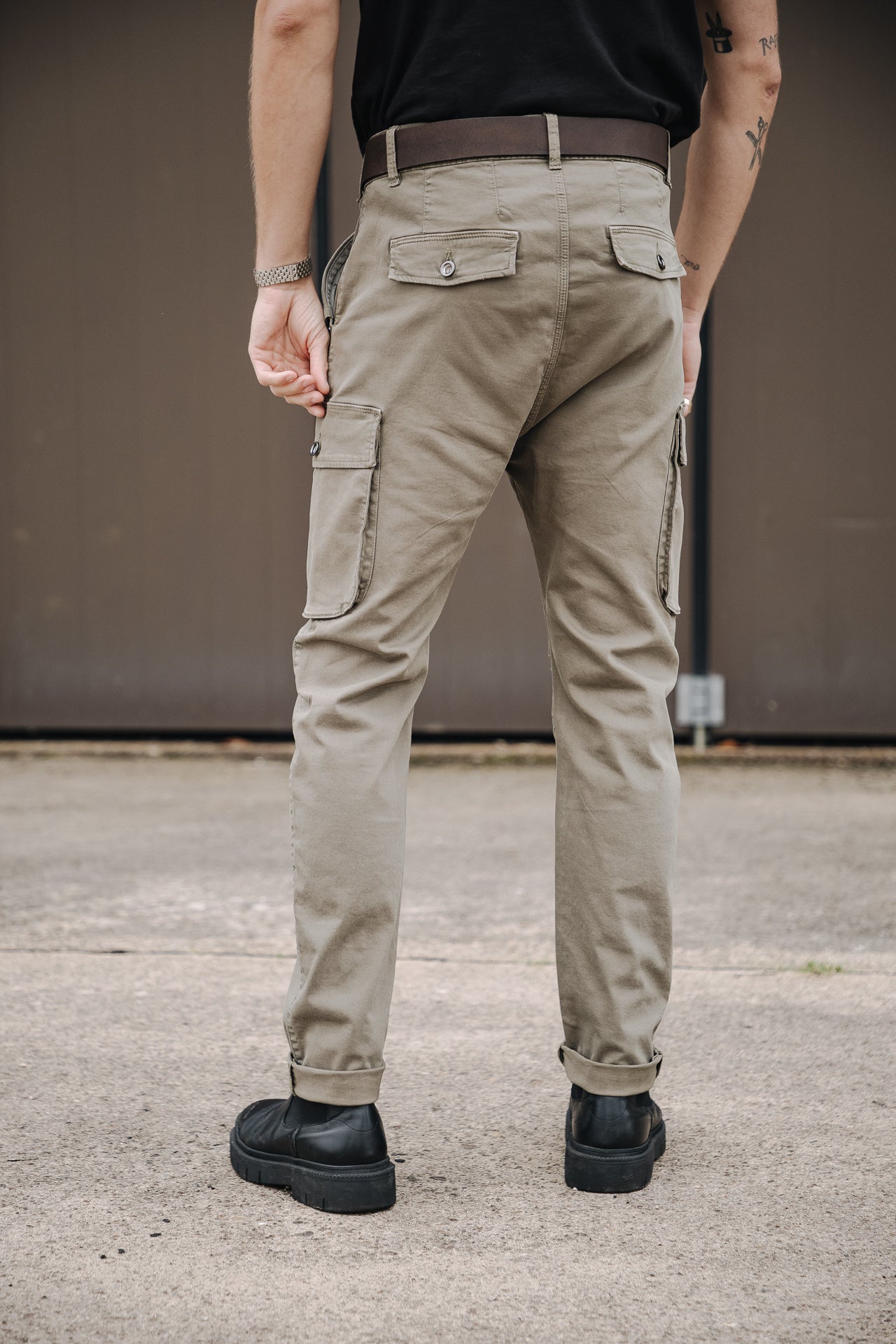 Pantalon cargo Homme Punacho Twilly deep lichen green | Freeman T. Porter