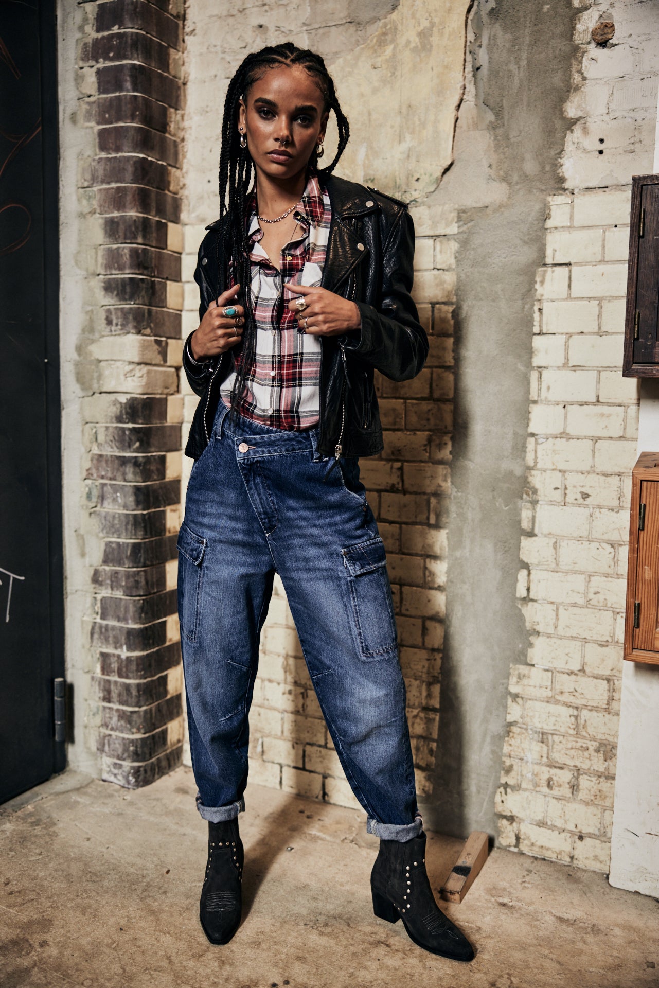 Jeans cargo Femme Olga Denim paolino | Freeman T. Porter
