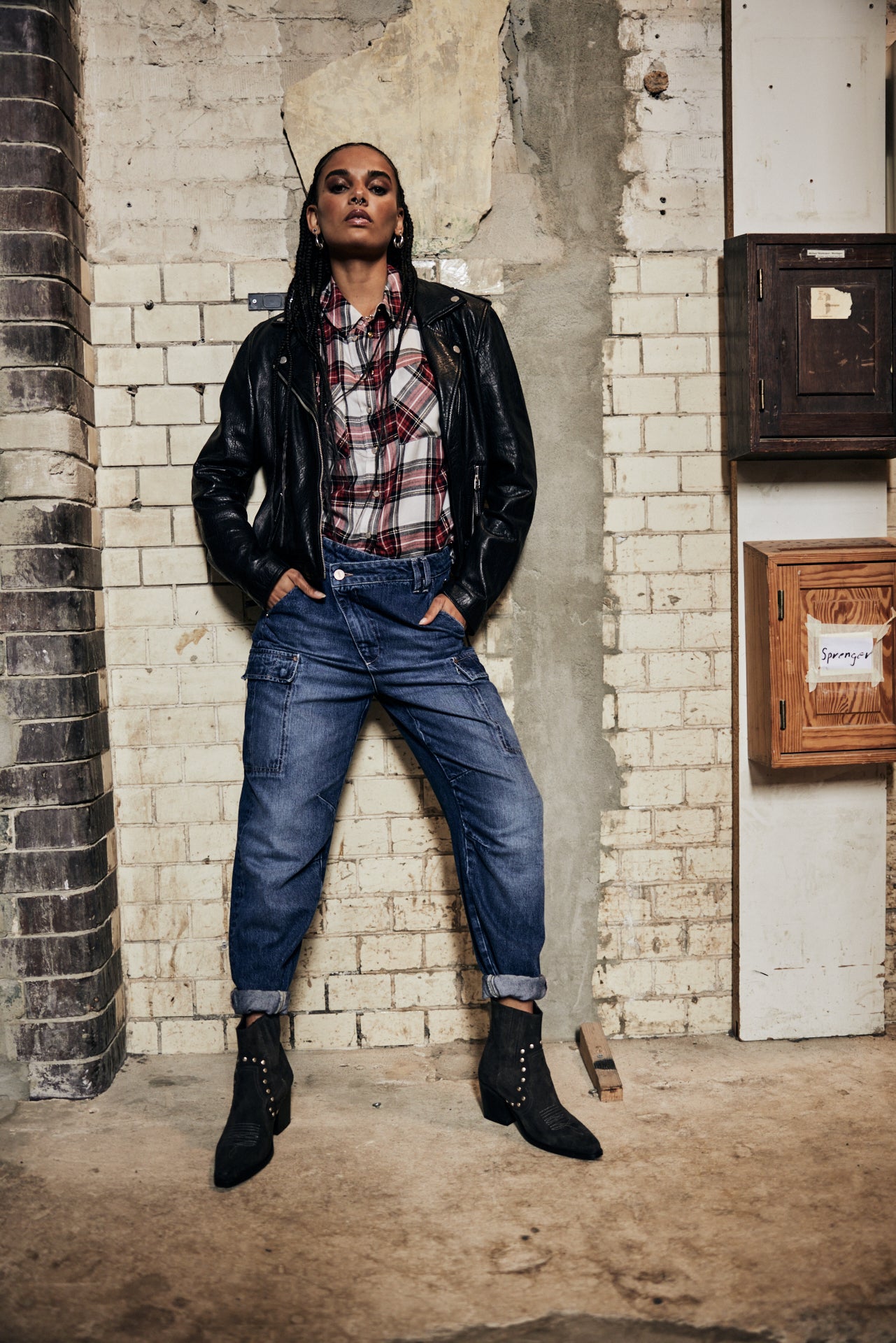 Jeans cargo Femme Olga Denim paolino | Freeman T. Porter