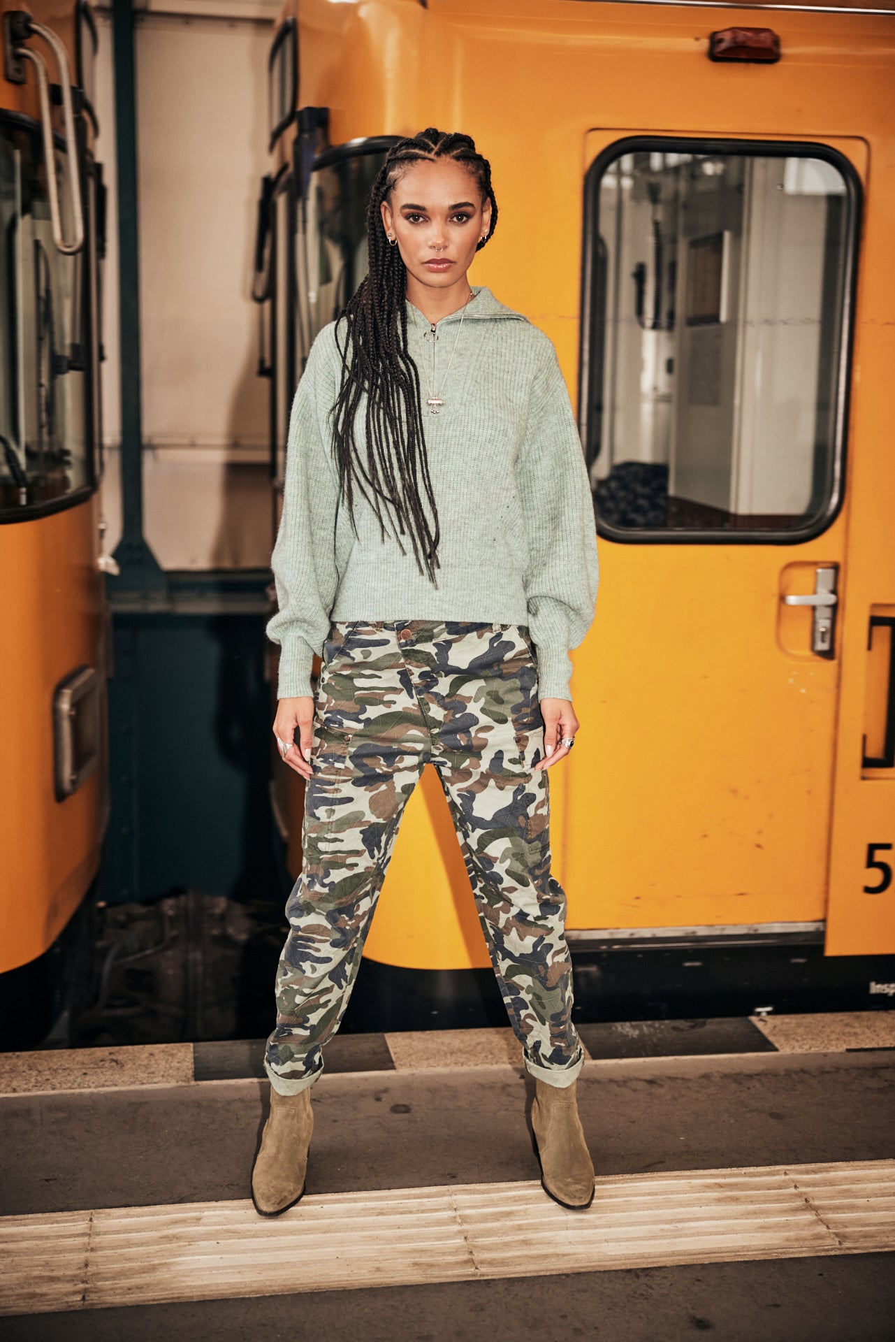 Pantalon cargo Femme Olga Airborn original | Freeman T. Porter