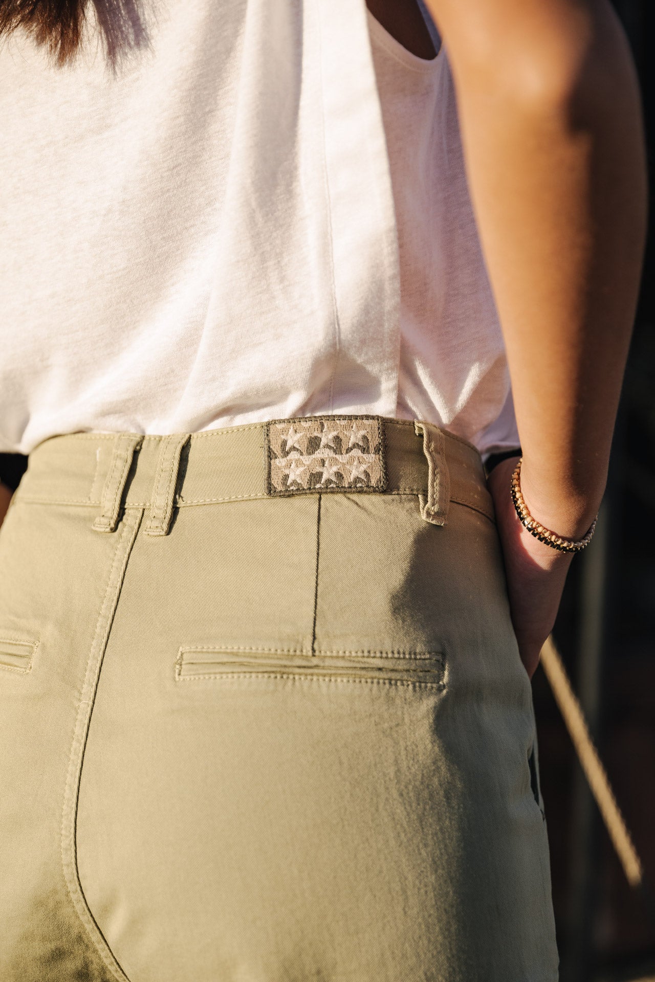 Pantalon cargo Femme Olga Bootcamp oil green | Freeman T. Porter