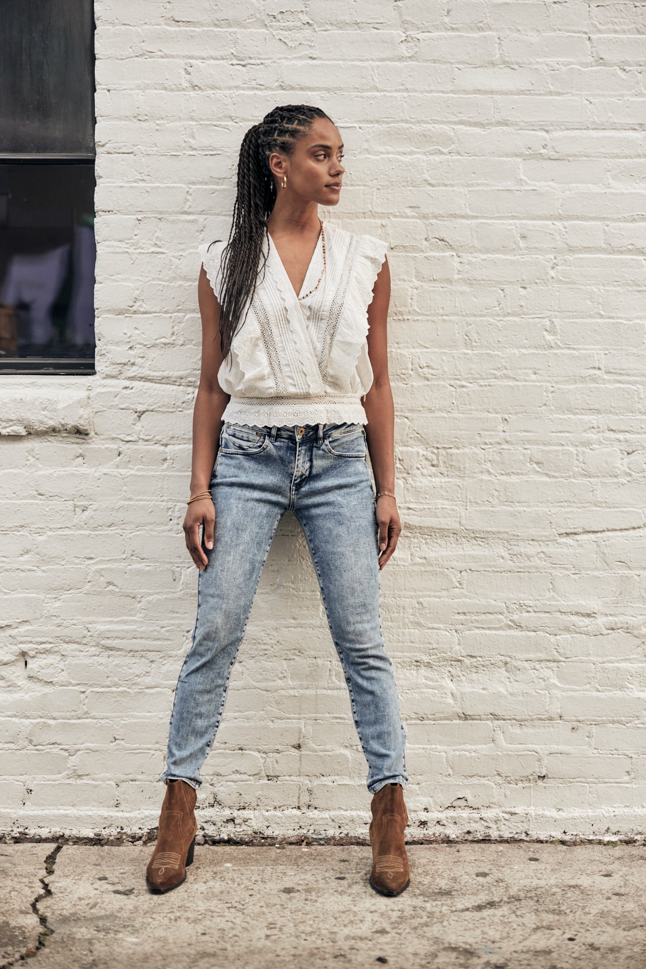 Jeans slim cropped Femme Sophy boceano | Freeman T. Porter