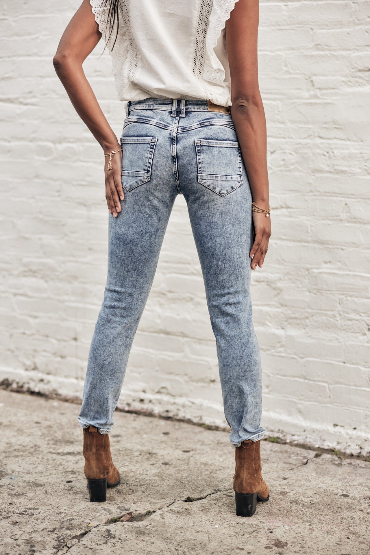 Jeans slim cropped Femme Sophy boceano | Freeman T. Porter
