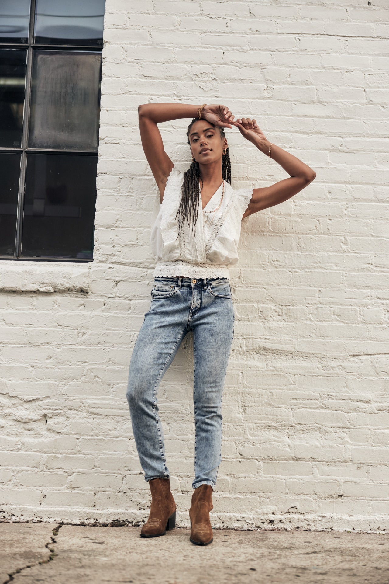 Jeans slim cropped Femme Sophy boceano | Freeman T. Porter