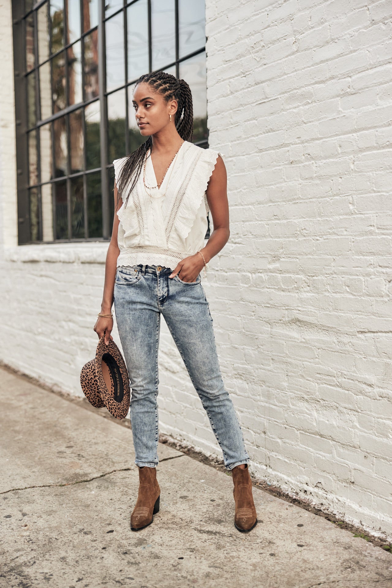 Jeans slim cropped Femme Sophy boceano | Freeman T. Porter