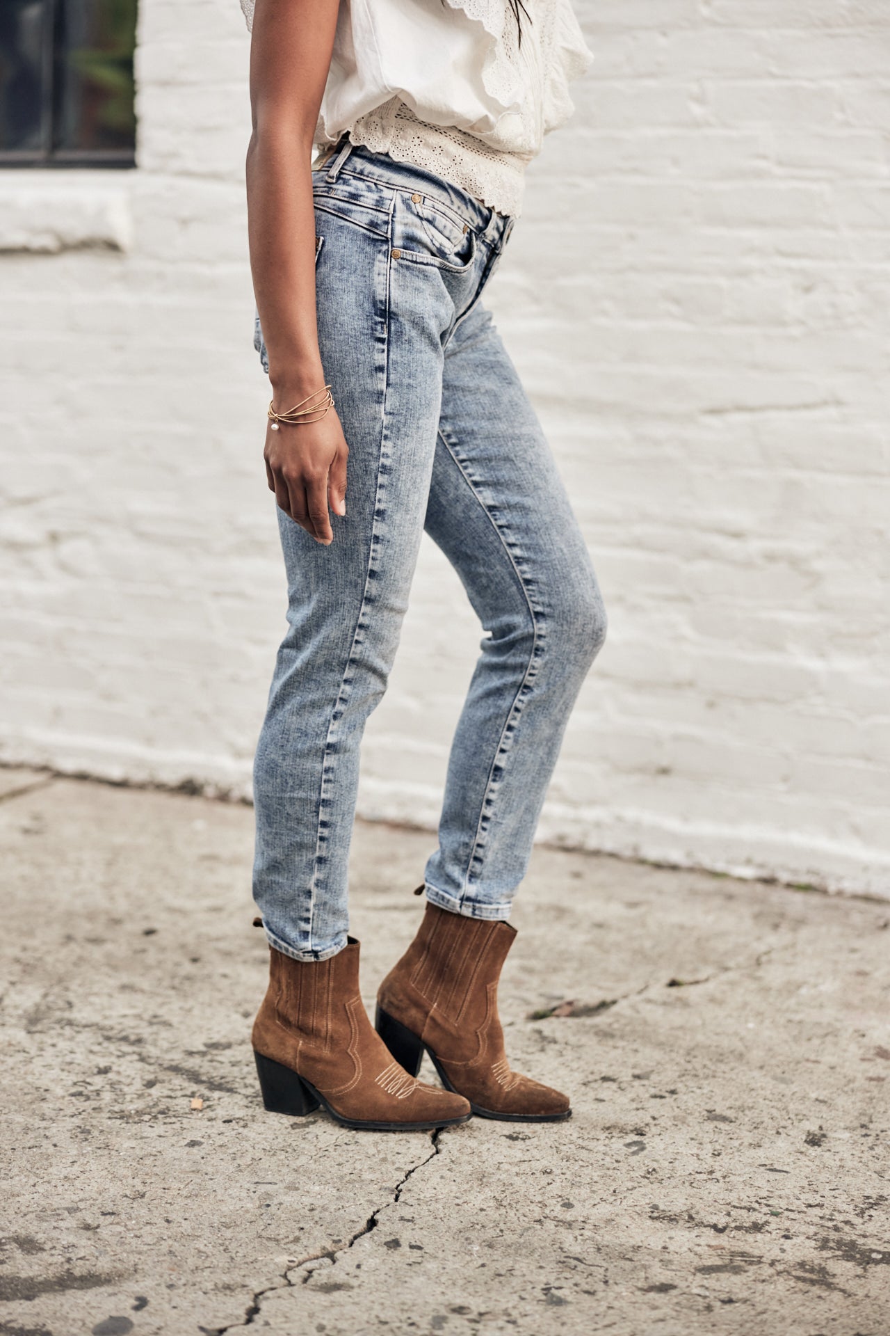 Jeans slim cropped Femme Sophy boceano | Freeman T. Porter